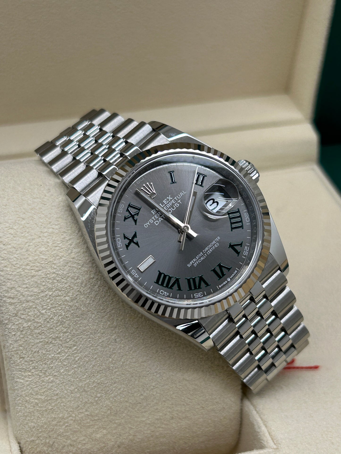 Rolex Datejust 36 - Wimbledon Dail - Ref 126234 - Year 2023
