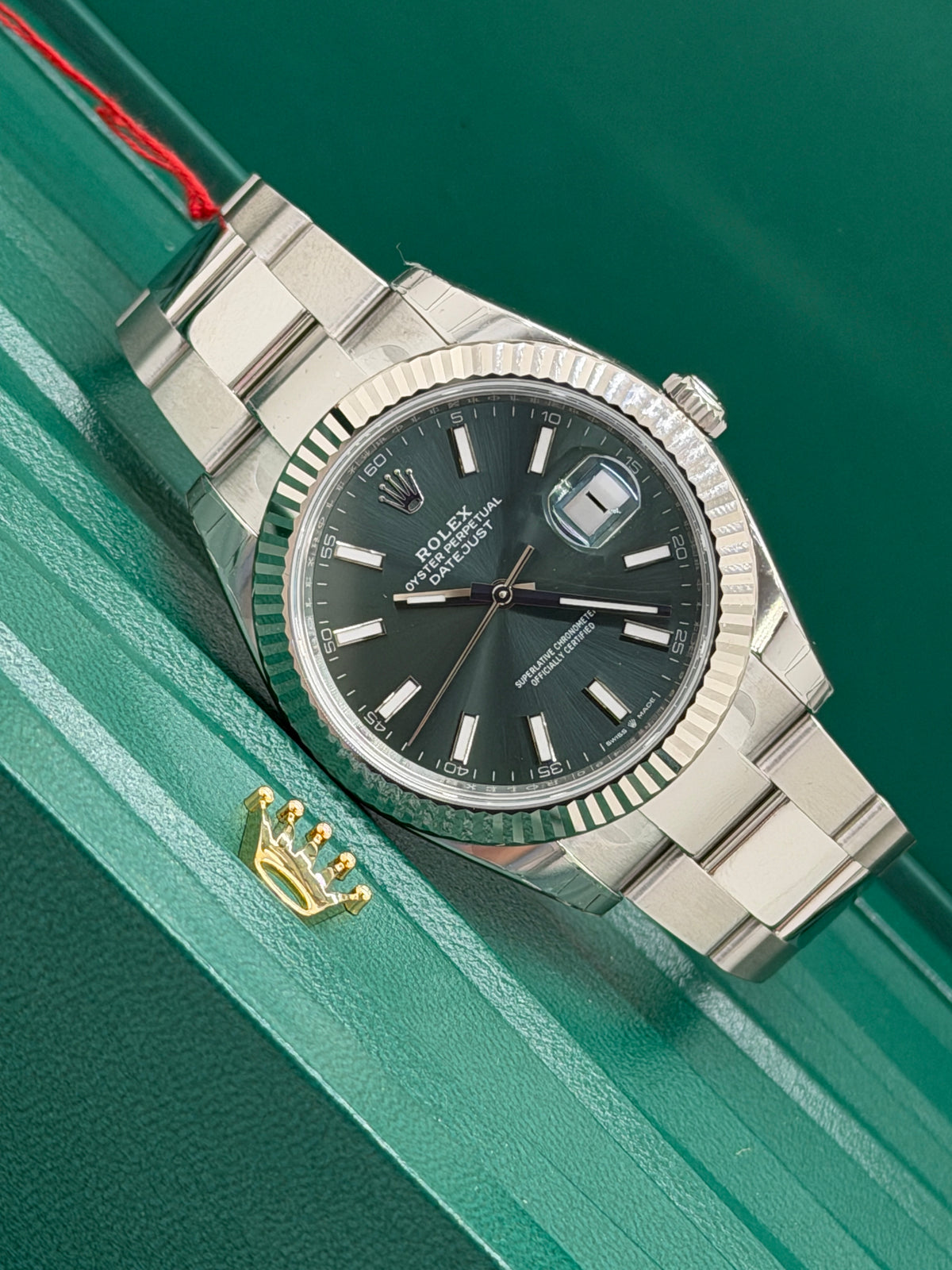 Rolex Datejust 41 - Full Stickers - Green Mint Dial - Ref 126334 - New 2026