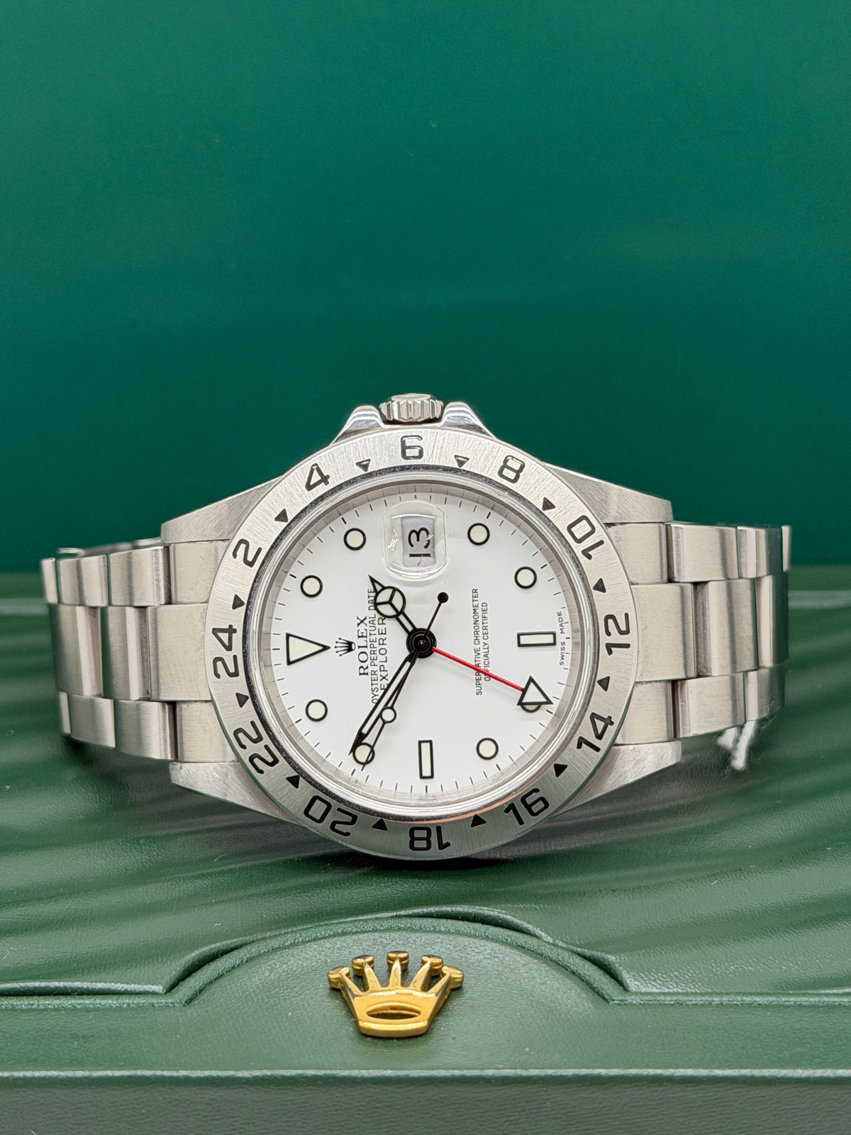Rolex Explorer II - Polar White - Never Polished - Ref 16570 - Year 2005
