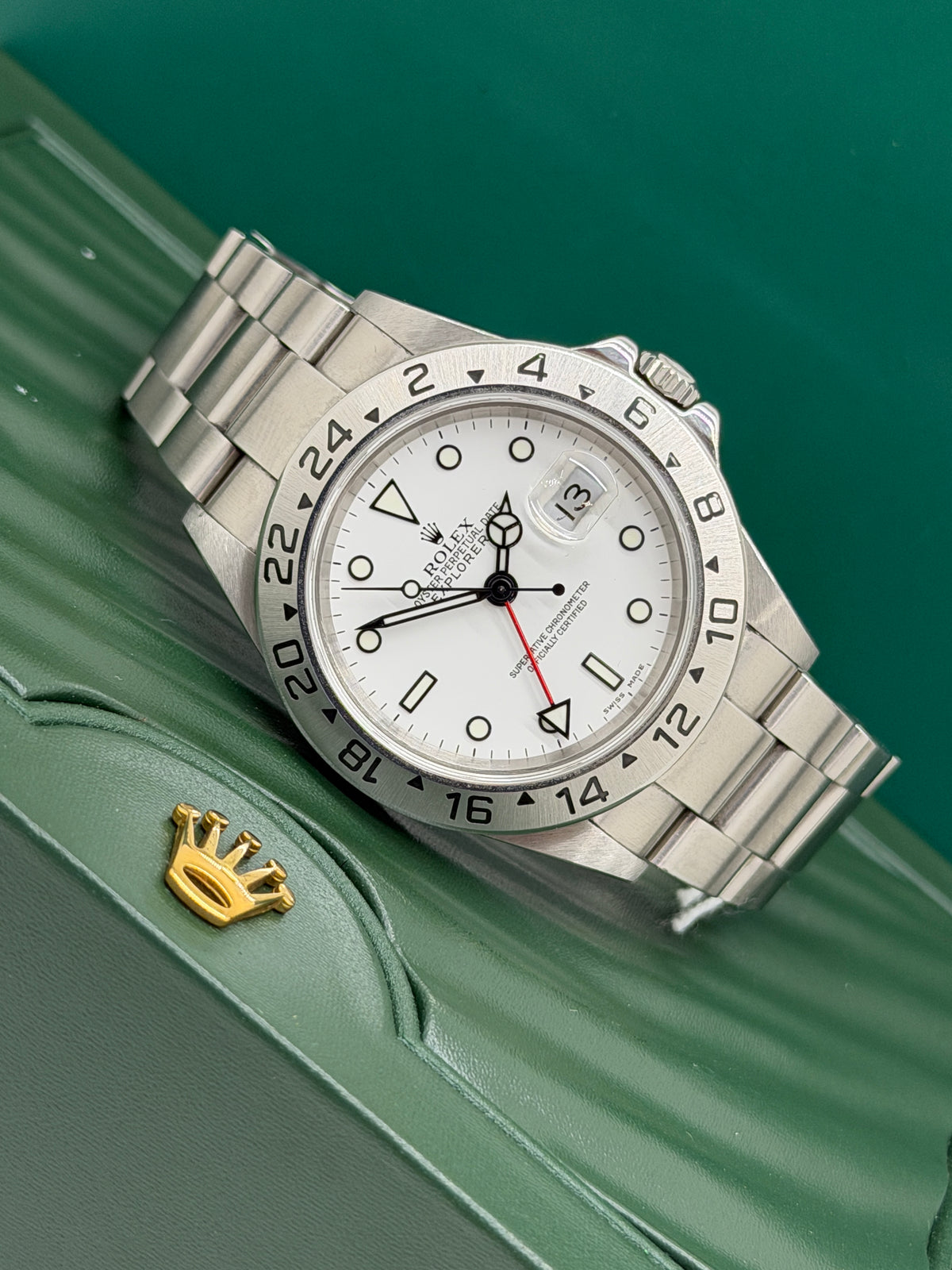 Rolex Explorer II - Polar White - Never Polished - Ref 16570 - Year 2005