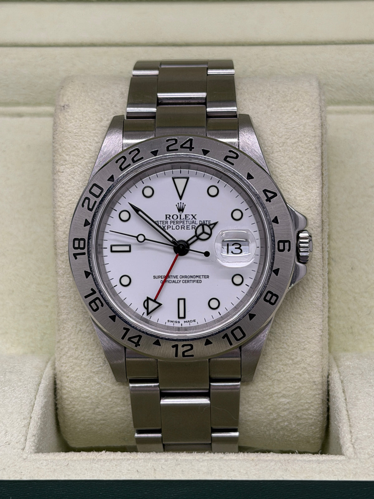Rolex Explorer II - Polar White - Never Polished - Ref 16570 - Year 2005