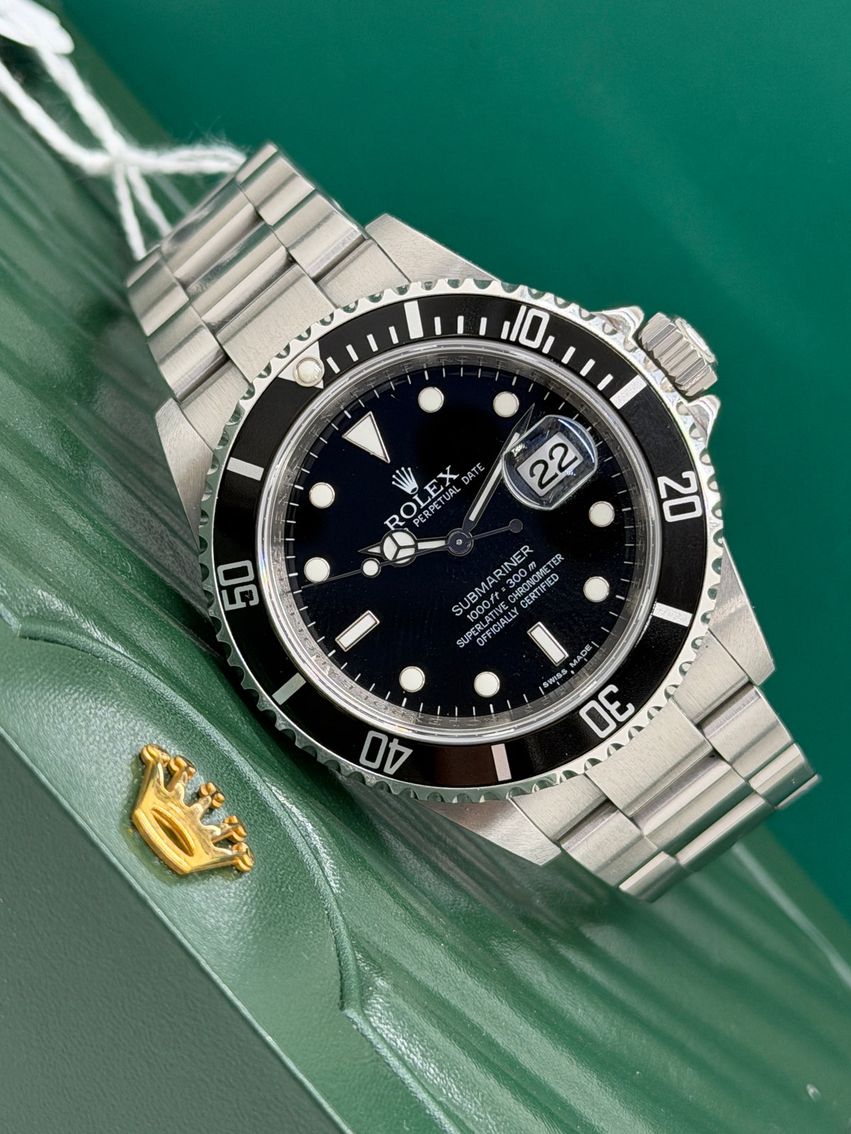 Rolex Submariner Date RRR Card - Never Polished - Top Condition Ref 16610 Year 2008