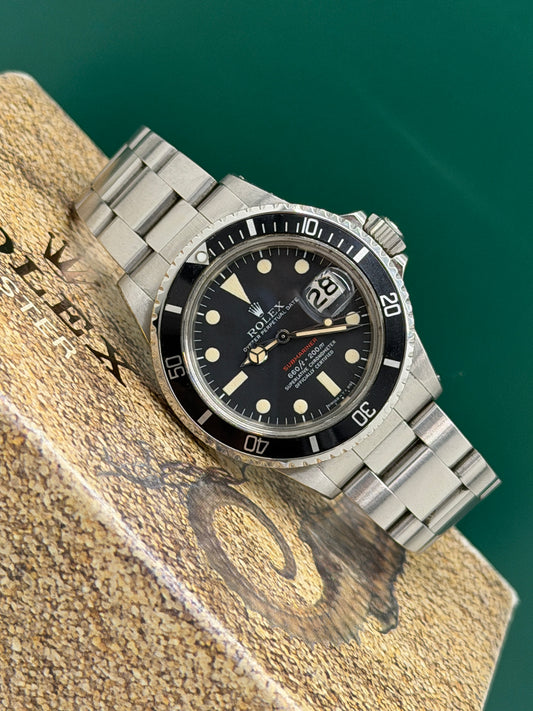 Rolex Submariner Date RED line Tritium patina - Ref.1680 - Year 1972 - Expertised