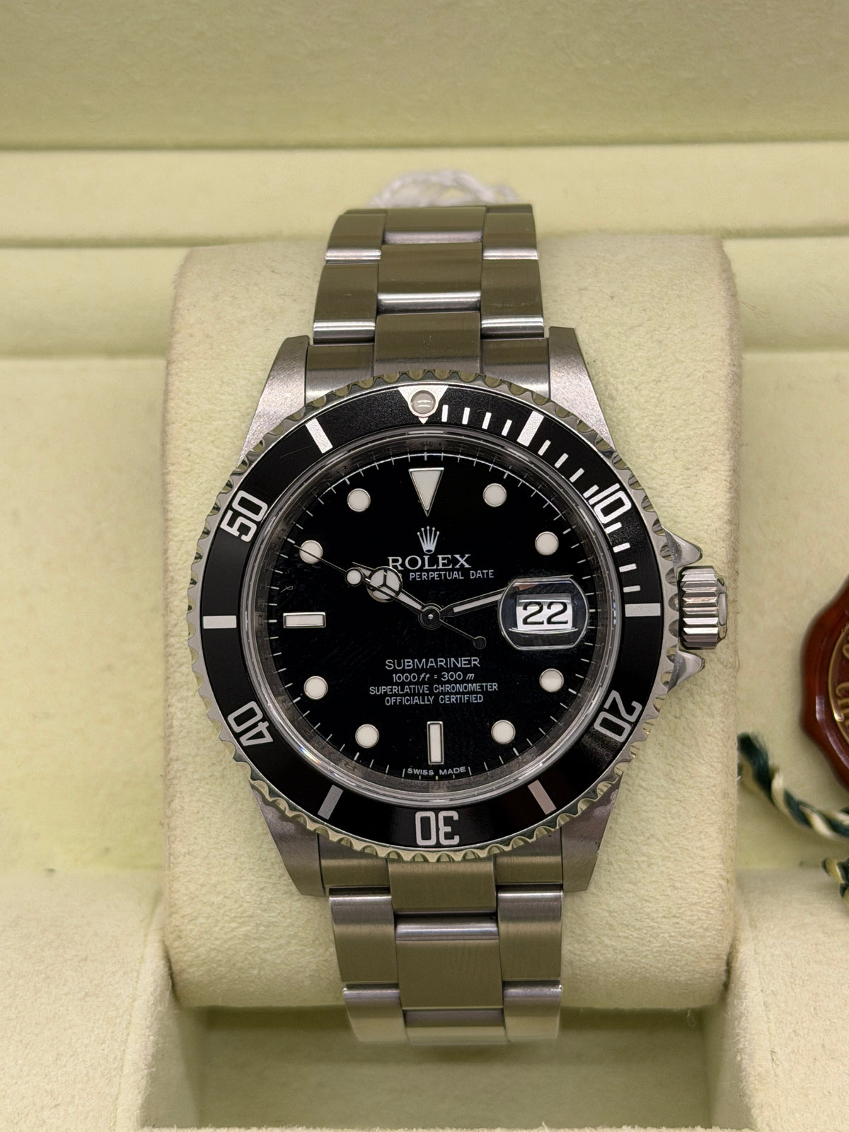 Rolex Submariner Date RRR Card - Never Polished - Top Condition Ref 16610 Year 2008