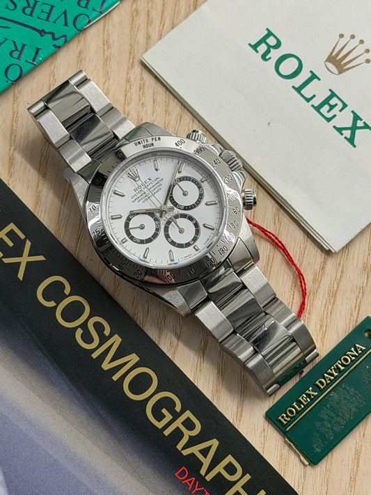 Rolex Daytona El Primero - White Dial Ref 16520 - Ser U - Year 1998
