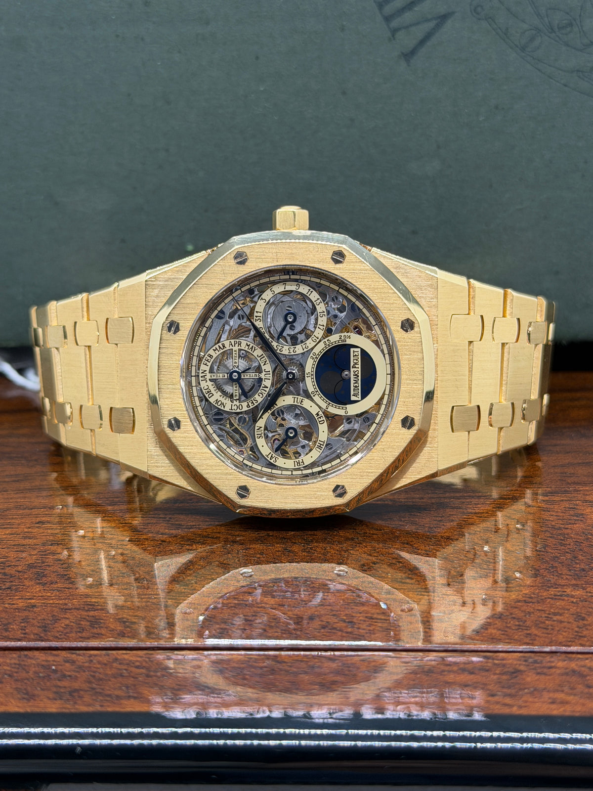 Audemars Piguet Royal Oak Perpetual Calendar Skeleton - Limited Edition 101 Yellow Gold - Ref 25829BA.OO.0944BA.01 - Year 2007