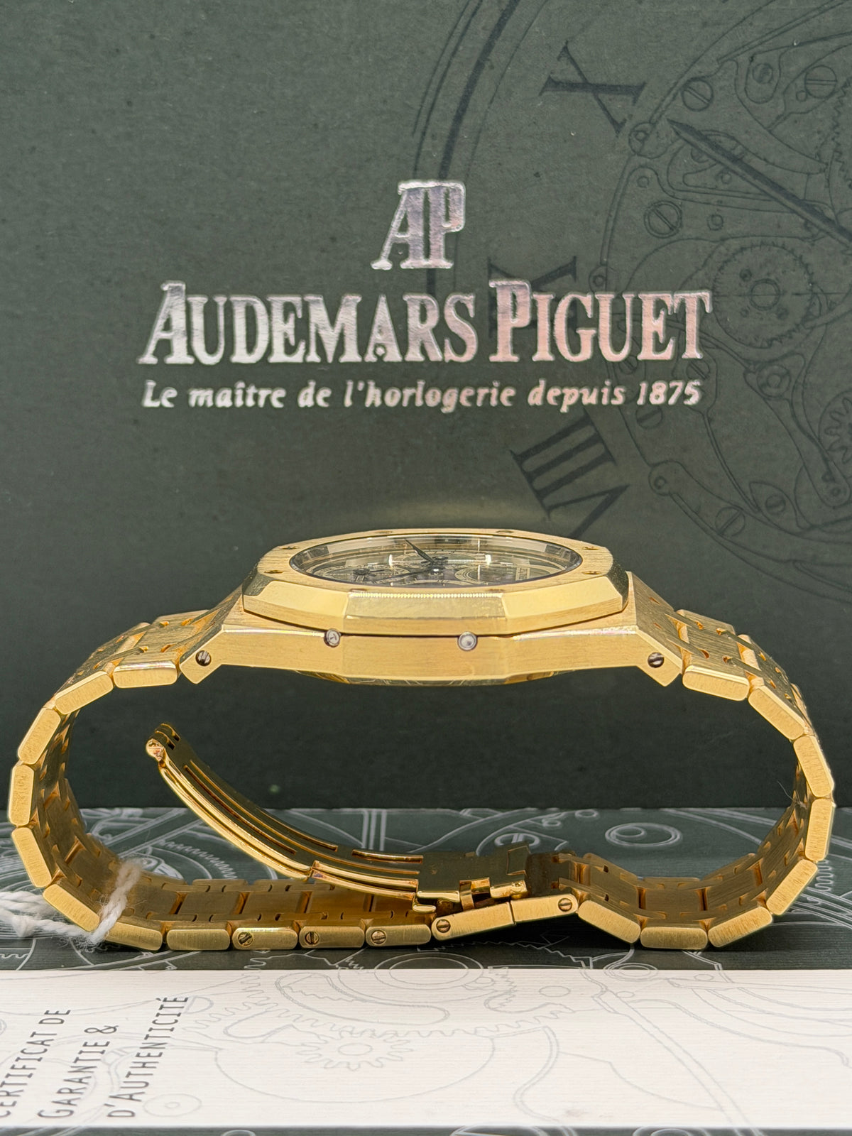 Audemars Piguet Royal Oak Perpetual Calendar Skeleton - Limited Edition 101 Yellow Gold - Ref 25829BA.OO.0944BA.01 - Year 2007
