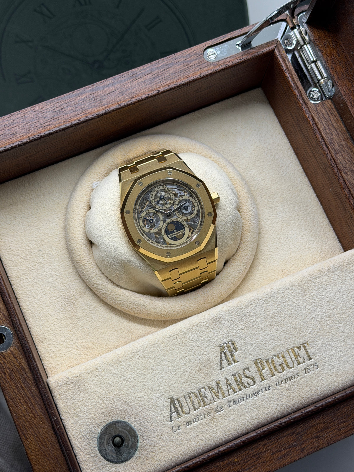 Audemars Piguet Royal Oak Perpetual Calendar Skeleton - Limited Edition 101 Yellow Gold - Ref 25829BA.OO.0944BA.01 - Year 2007