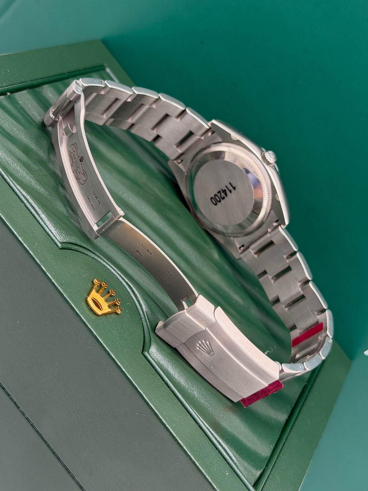 Rolex Oyster Perpetual Air King - White Roman Numerals Dial - Ref 114200 - NOS - Full Stickers - Year 2009