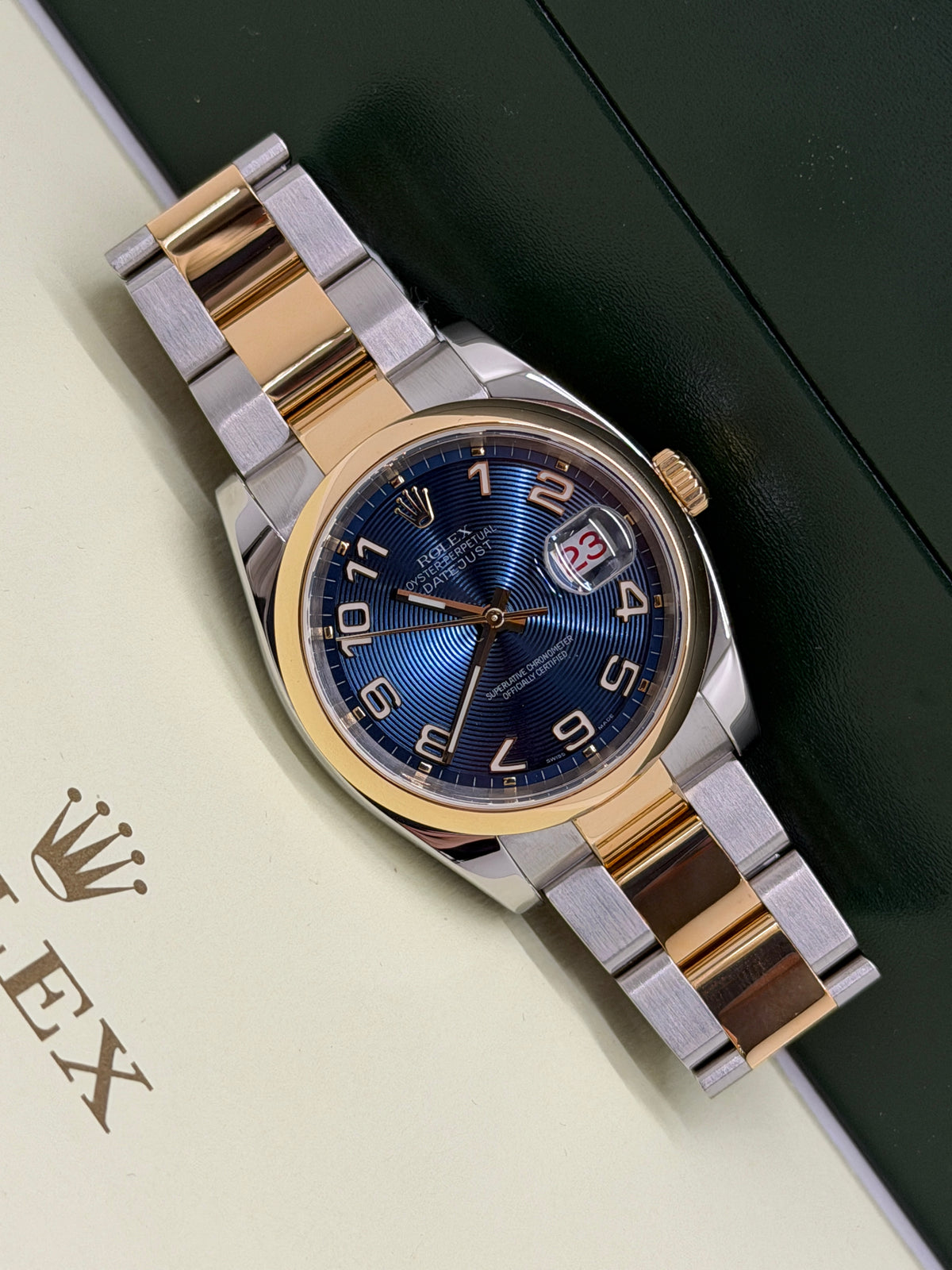 Rolex Datejust - Blue Dial - Ref 116203- Year 2008