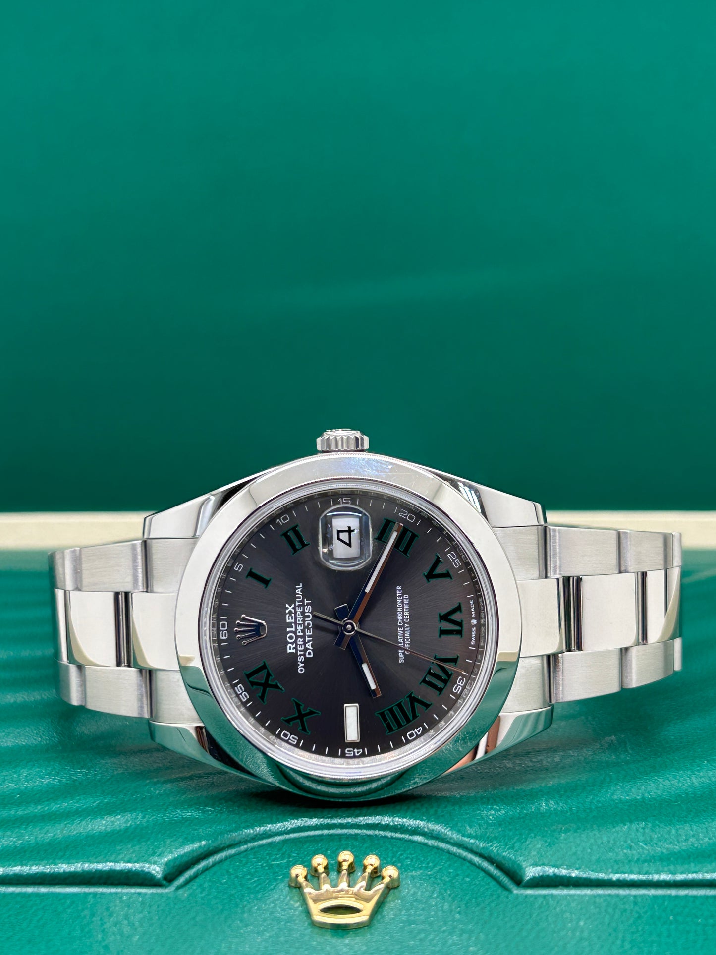 Rolex Datejust 41 - Wimbledon Dial - Ref 126300 - Year 2021 - Like New