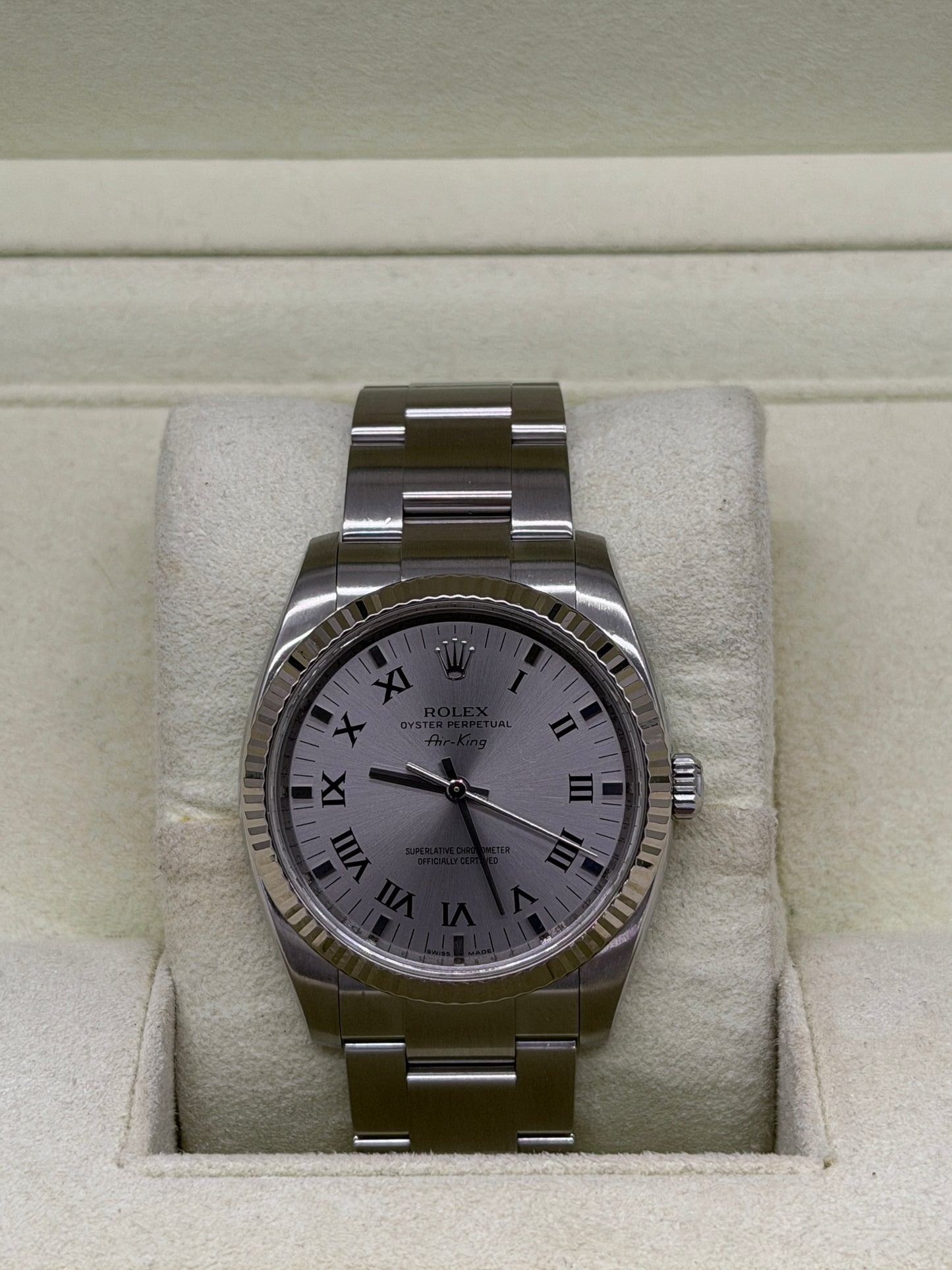 Rolex Air King 34 - Grey Dial Ref 114234 - Year 2007