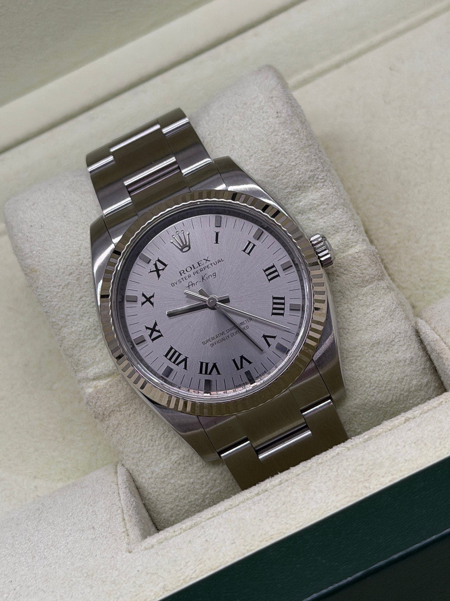Rolex Air King 34 - Grey Dial Ref 114234 - Year 2007
