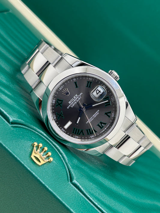 Rolex Datejust 41 - Wimbledon Dial - Ref 126300 - Year 2021 - Like New