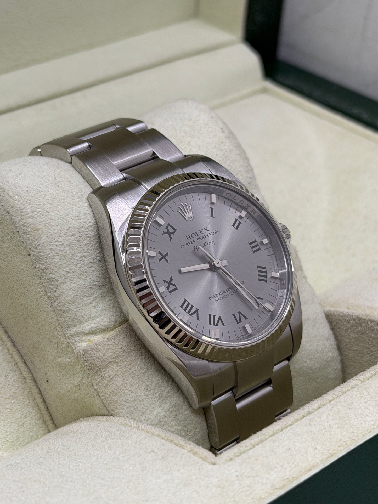 Rolex Air King 34 - Grey Dial Ref 114234 - Year 2007