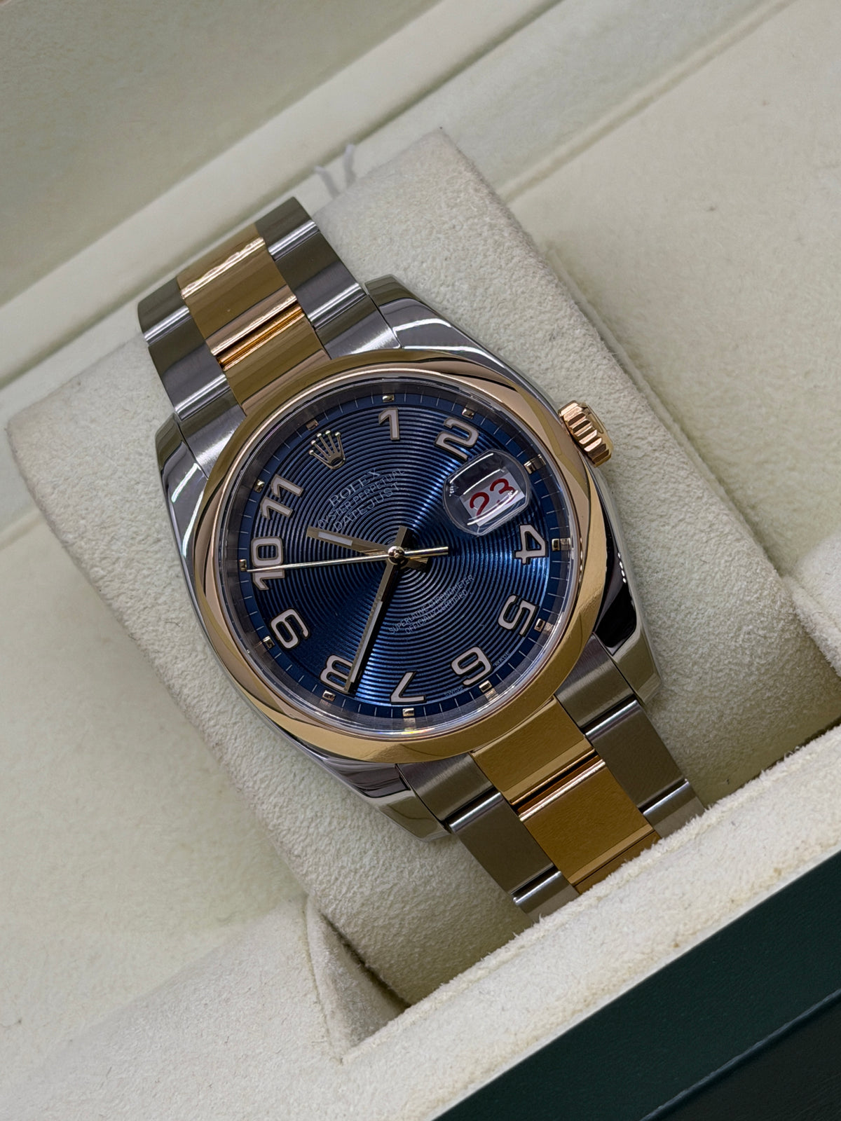 Rolex Datejust - Blue Dial - Ref 116203- Year 2008