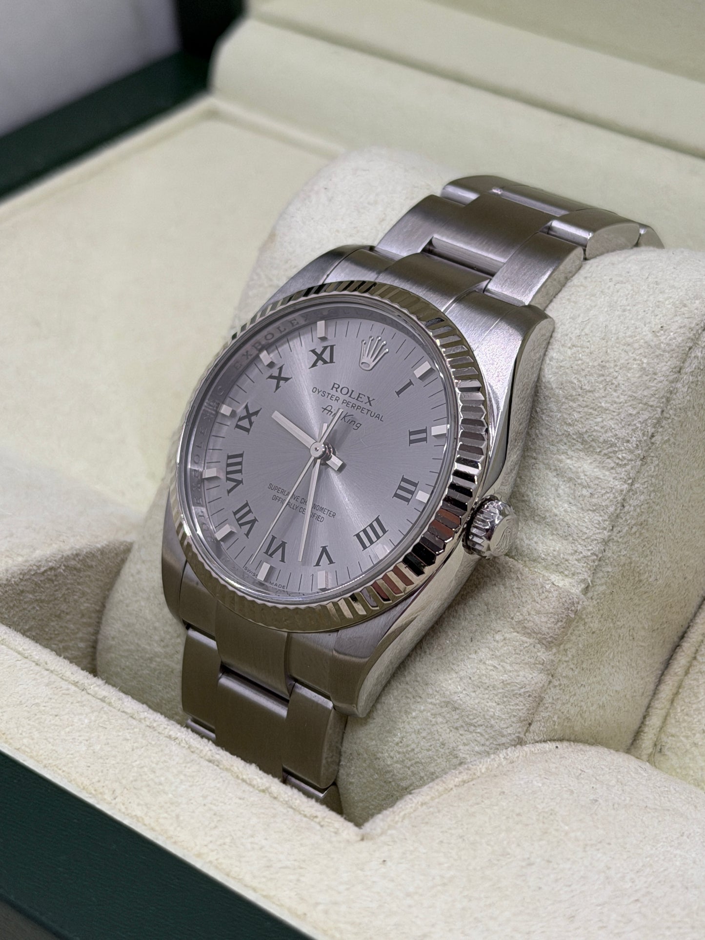 Rolex Air King 34 - Grey Dial Ref 114234 - Year 2007