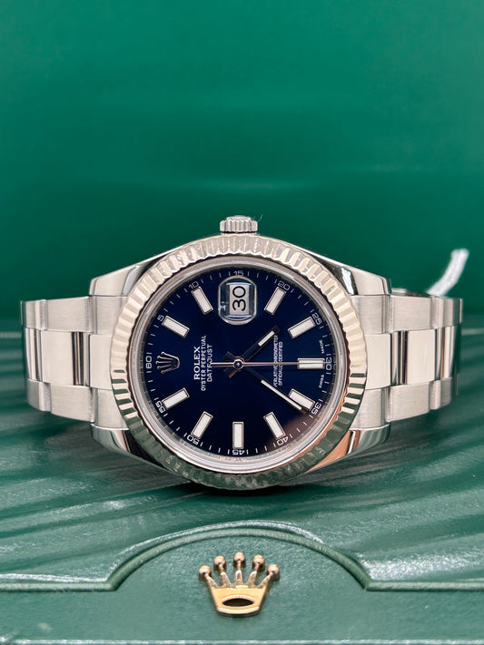 Rolex Datejust II - Blue Dial - Ref 116334 - Year 2015