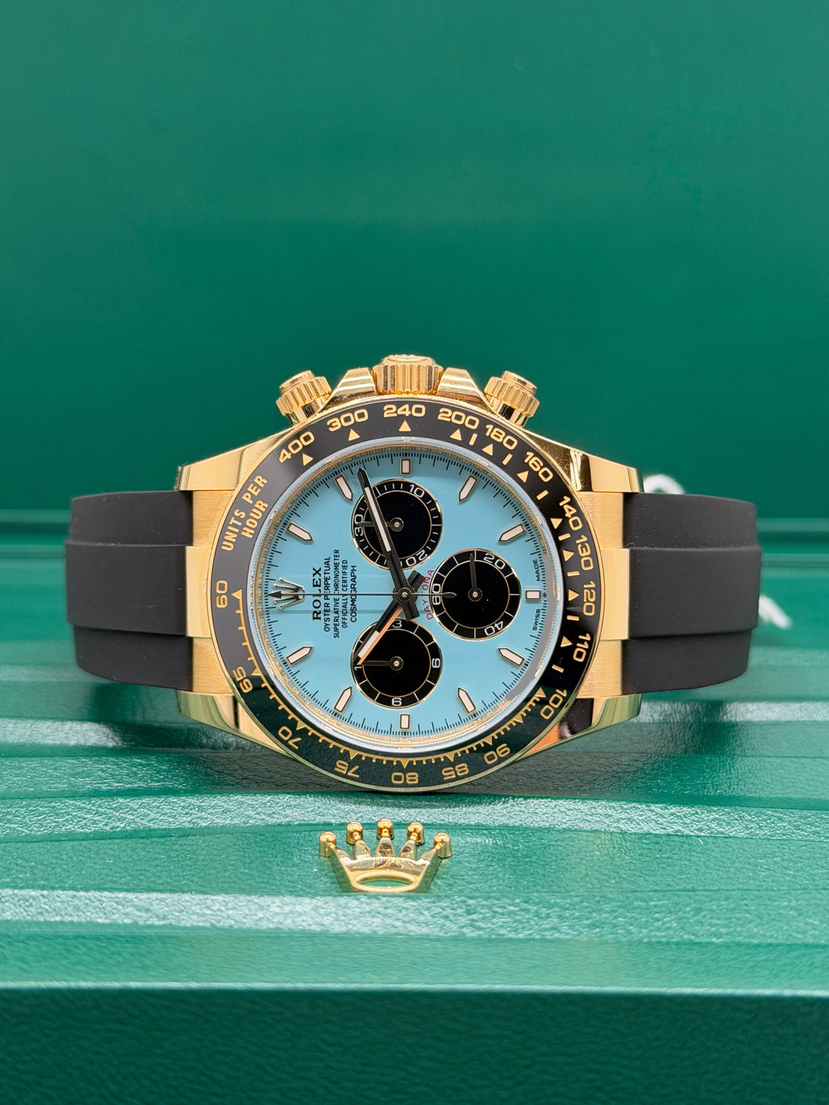 Rolex Daytona Turquoise "Tiffany Alcaraz " 18Kt Yellow Gold - New 2025 Ref 126518