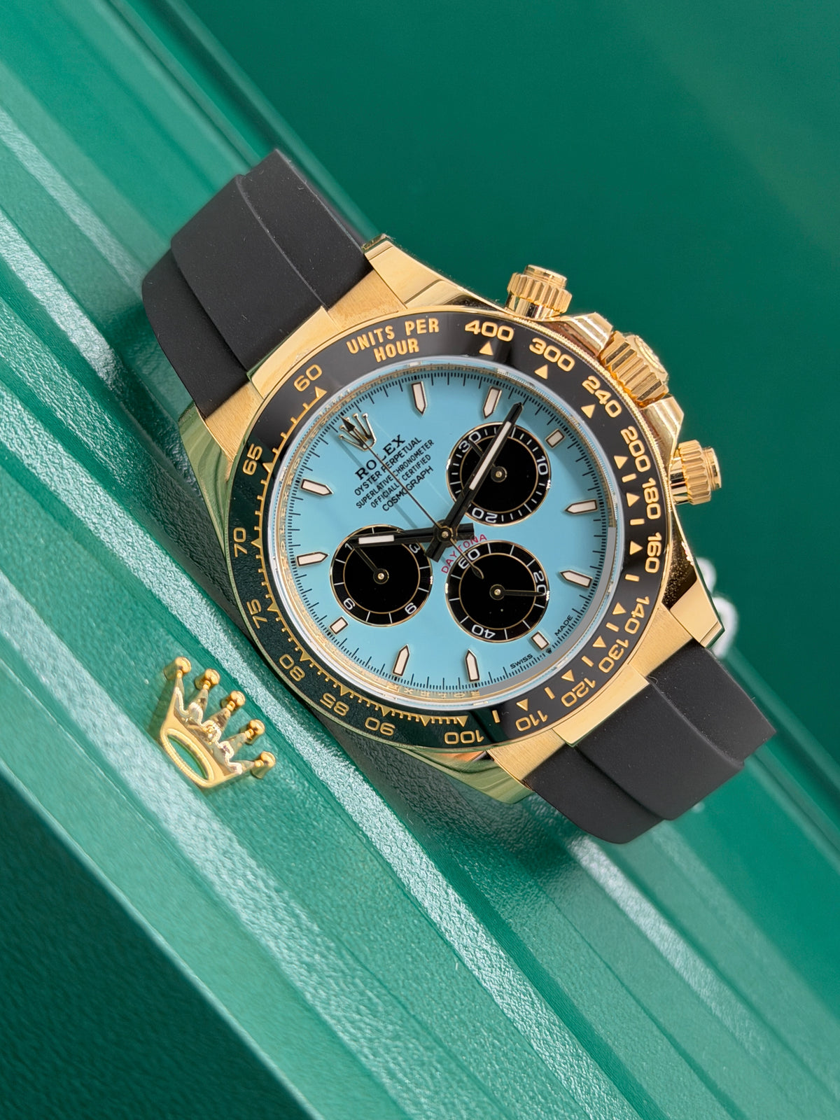 Rolex Daytona Turquoise "Tiffany Alcaraz " 18Kt Yellow Gold - New 2025 Ref 126518