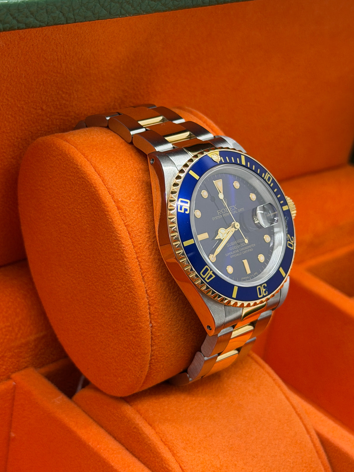 Rolex Submariner Date Blue Dial - 18Kt Yellow Gold & Steel - Ref 16613