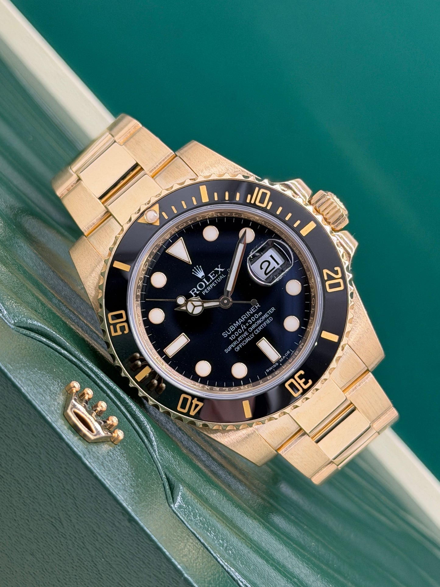 Rolex Submariner Date 18Kt Yellow Gold - Ref.116618LN - Year 2008