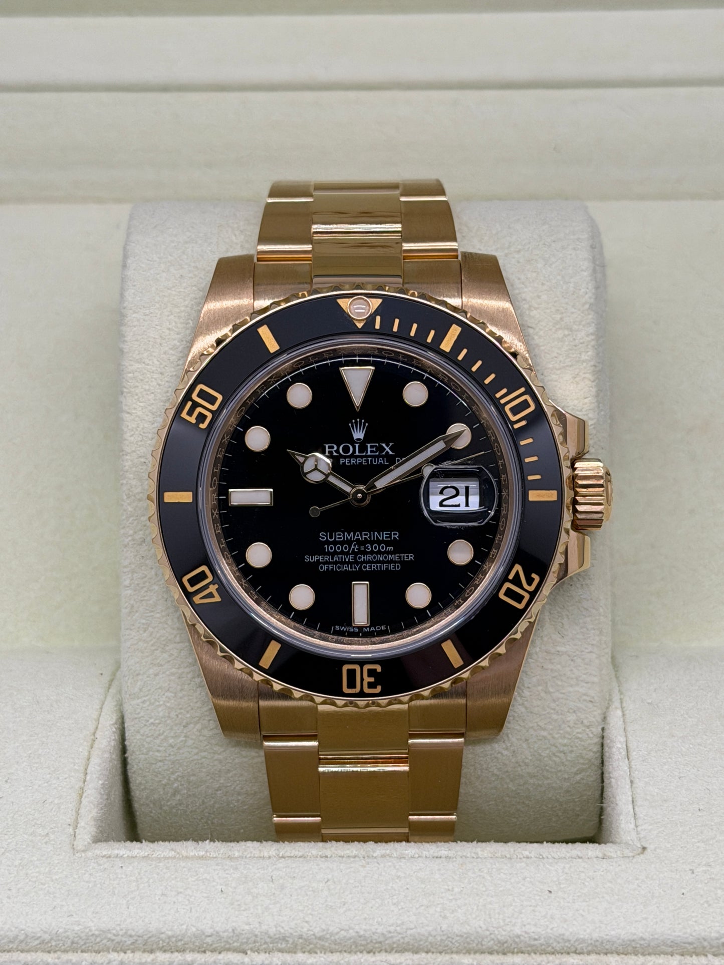 Rolex Submariner Date 18Kt Yellow Gold - Ref.116618LN - Year 2008