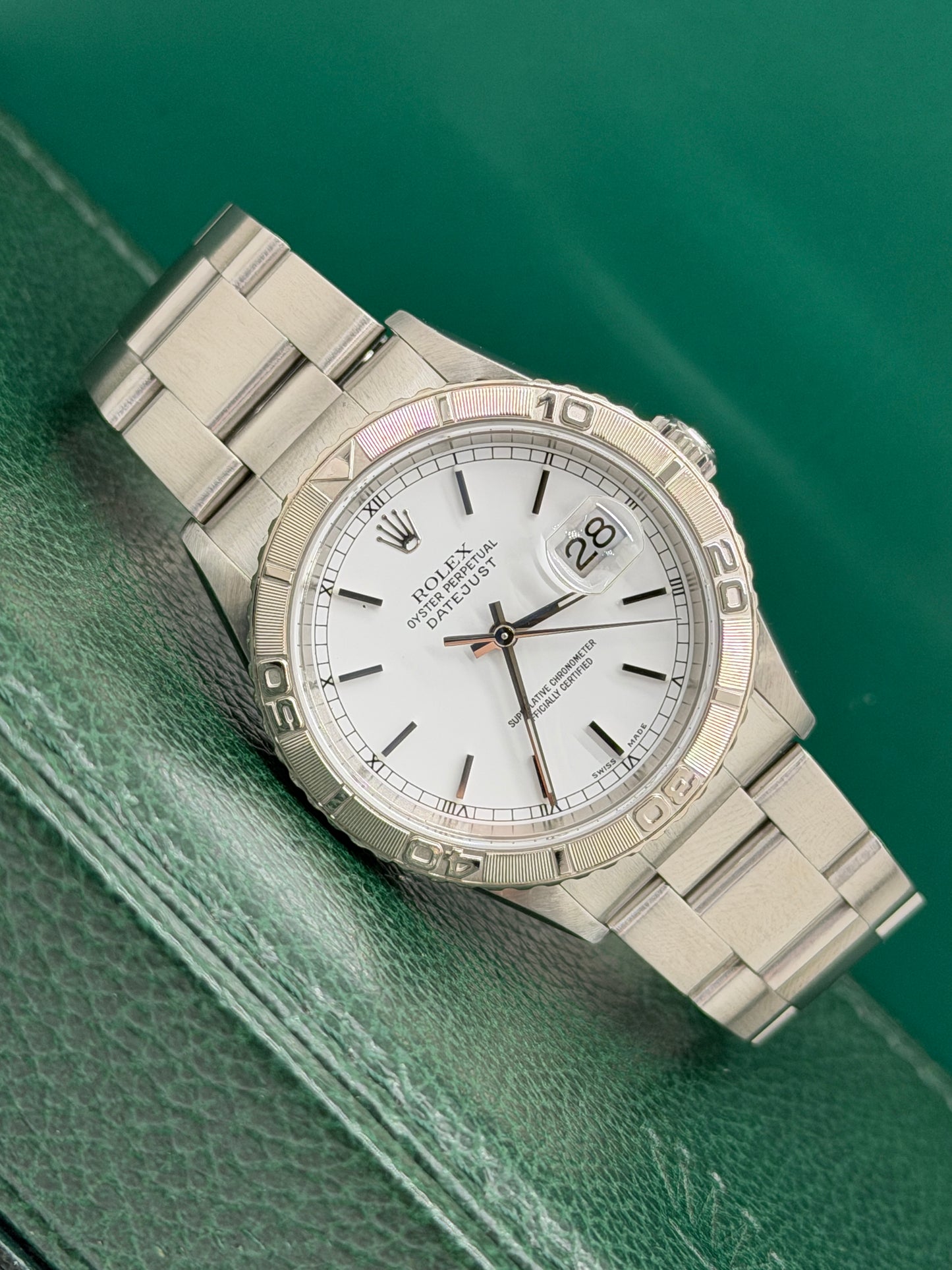 Rolex Datejust Turn-O-Graph Thunderbird 36 - Ref.16264 - White Dial - Year 2000