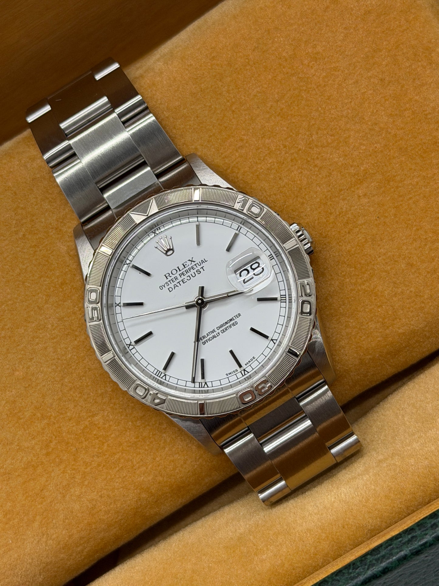 Rolex Datejust Turn-O-Graph Thunderbird 36 - Ref.16264 - White Dial - Year 2000
