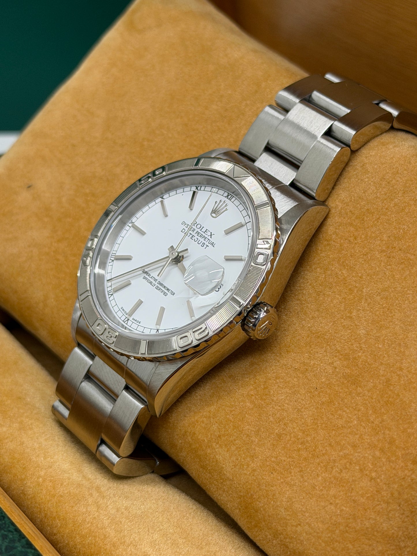 Rolex Datejust Turn-O-Graph Thunderbird 36 - Ref.16264 - White Dial - Year 2000