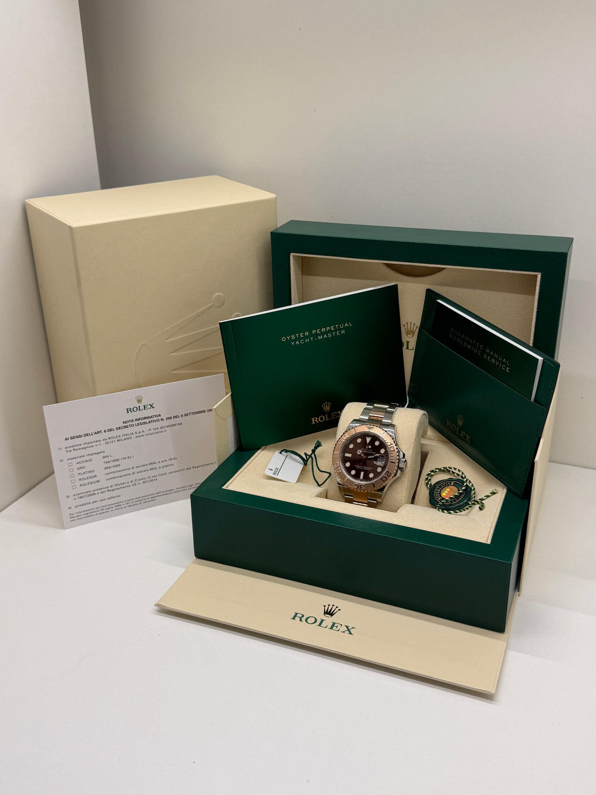 Rolex Yacht-Master 40 - Choco Dial - 18Kt Rose Gold & Steel - Year 2017 Ref 116621