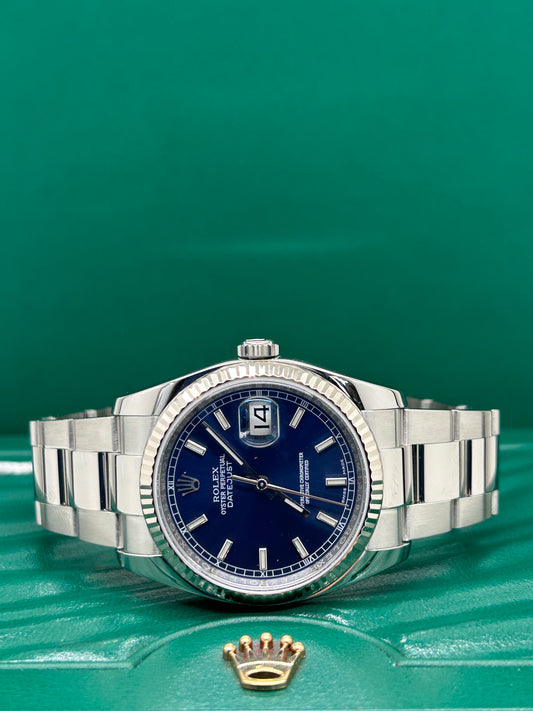 Rolex Datejust 36 - Blue Dial - Ref 116234 - Year 2016