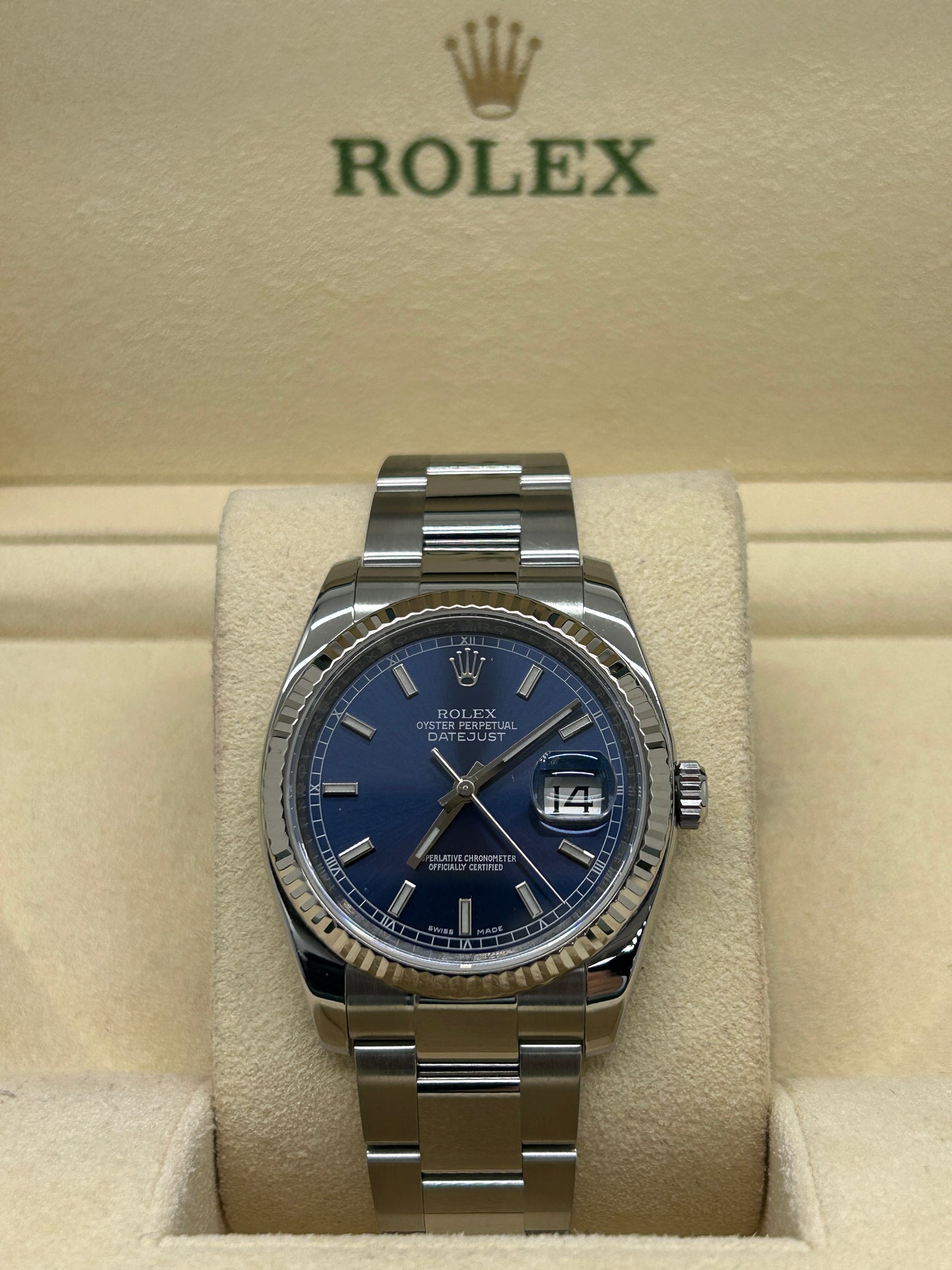 Rolex Datejust 36 - Blue Dial - Ref 116234 - Year 2016