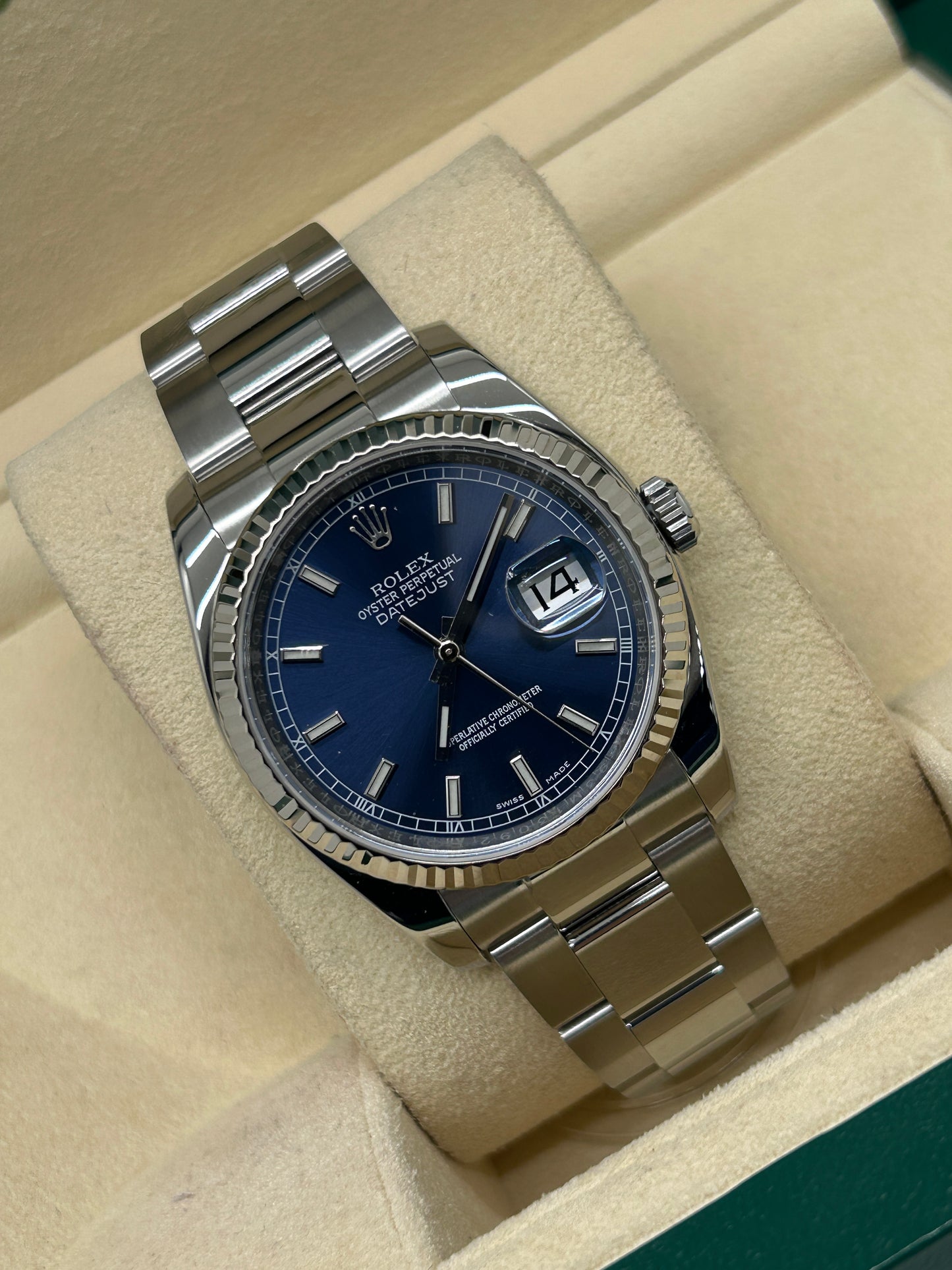 Rolex Datejust 36 - Blue Dial - Ref 116234 - Year 2016