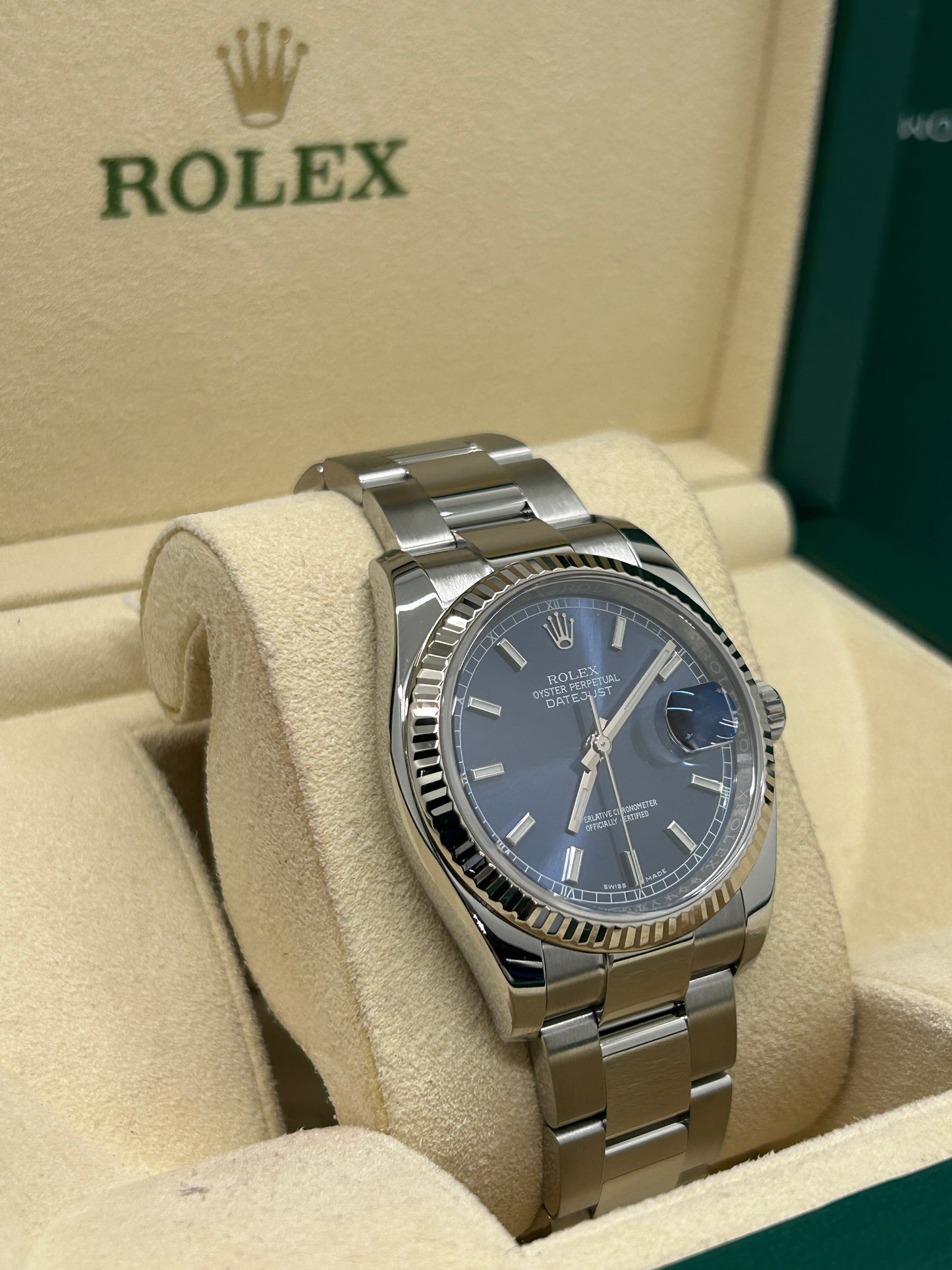 Rolex Datejust 36 - Blue Dial - Ref 116234 - Year 2016