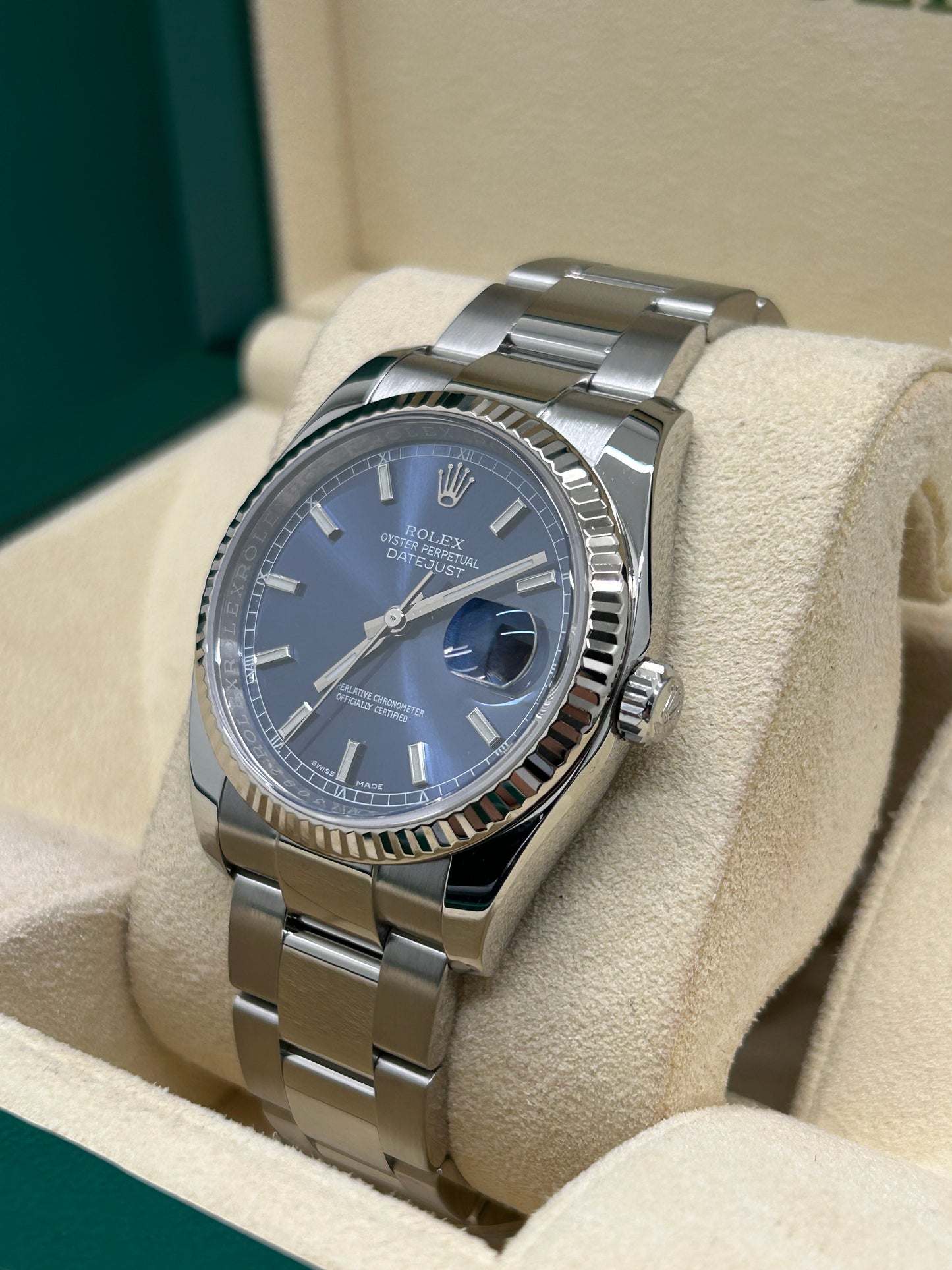 Rolex Datejust 36 - Blue Dial - Ref 116234 - Year 2016