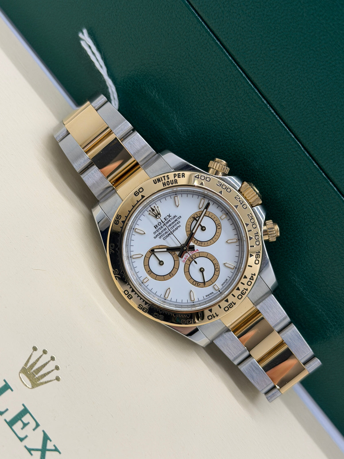 Rolex Daytona 18Kt Yellow Gold & Steel - White Dial - Ref 126503 - Year 2024