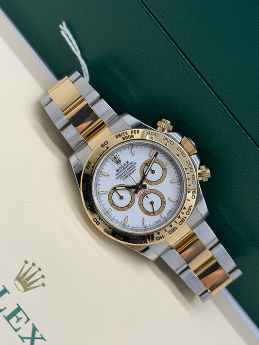 Rolex Daytona 18Kt Yellow Gold & Steel - White Dial - Ref 126503 - Year 2024