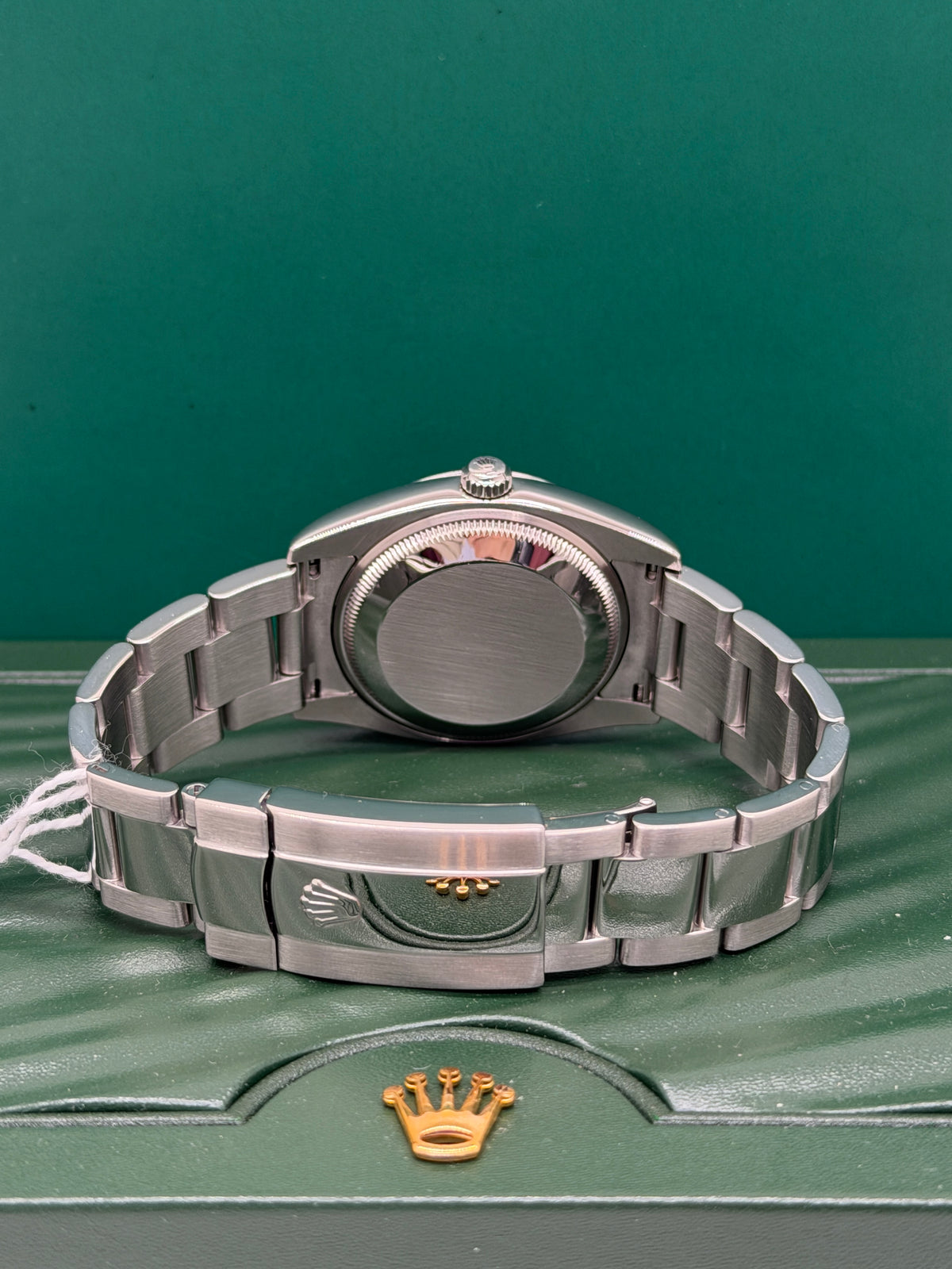 Rolex Oyster Perpetual Date 34mm - Silver Roman Numeral Dial - Ref 115200 - Year 2008