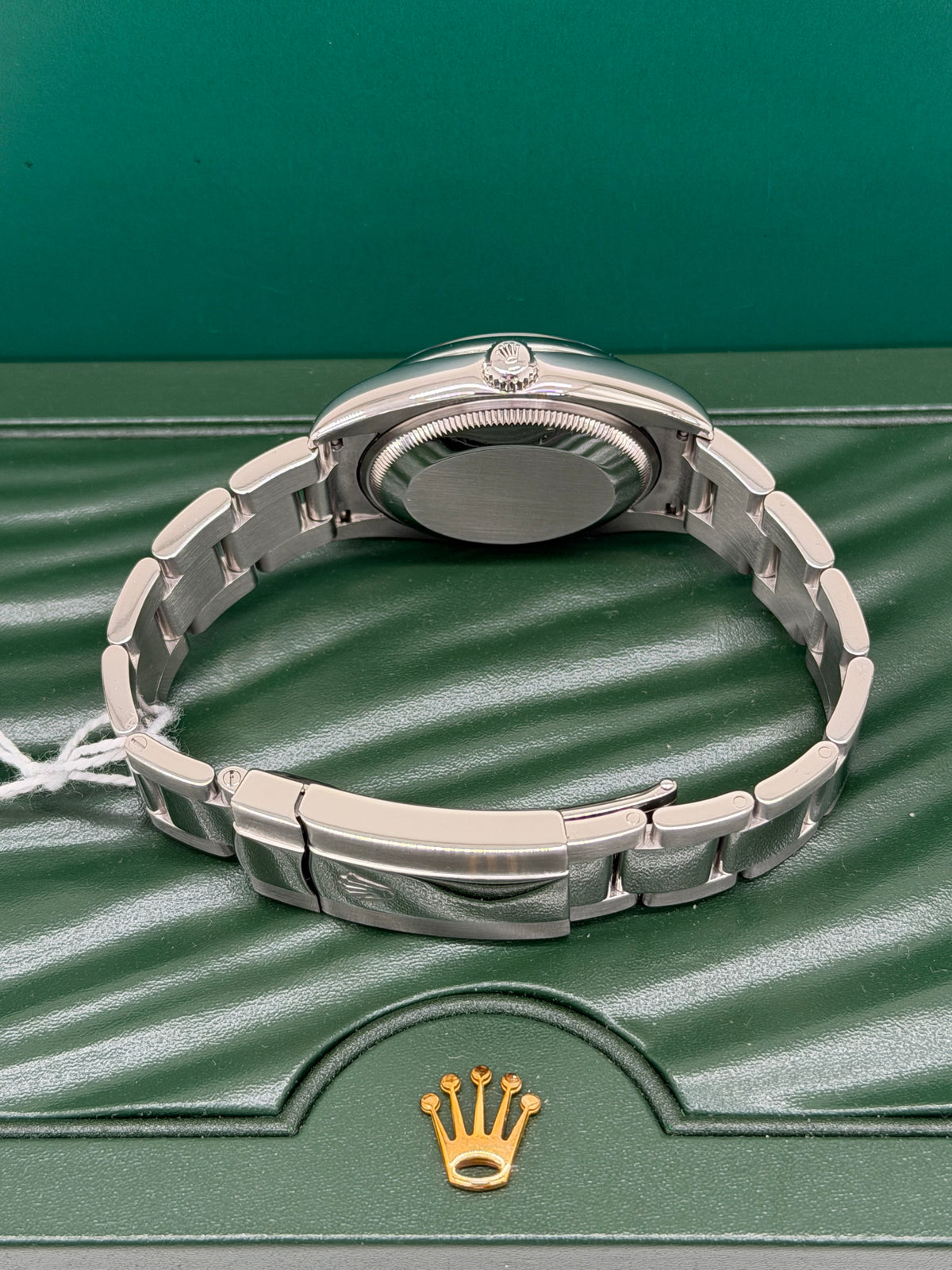 Rolex Oyster Perpetual Date 34mm - Silver Roman Numeral Dial - Ref 115200 - Year 2008