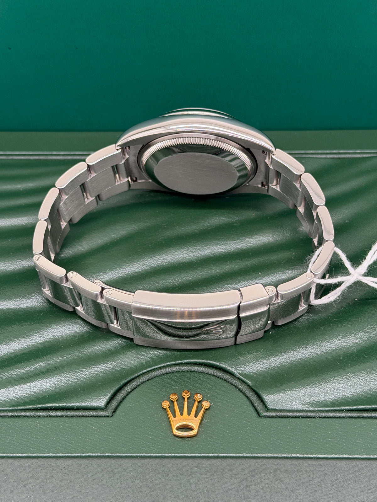 Rolex Oyster Perpetual Date 34mm - Silver Roman Numeral Dial - Ref 115200 - Year 2008