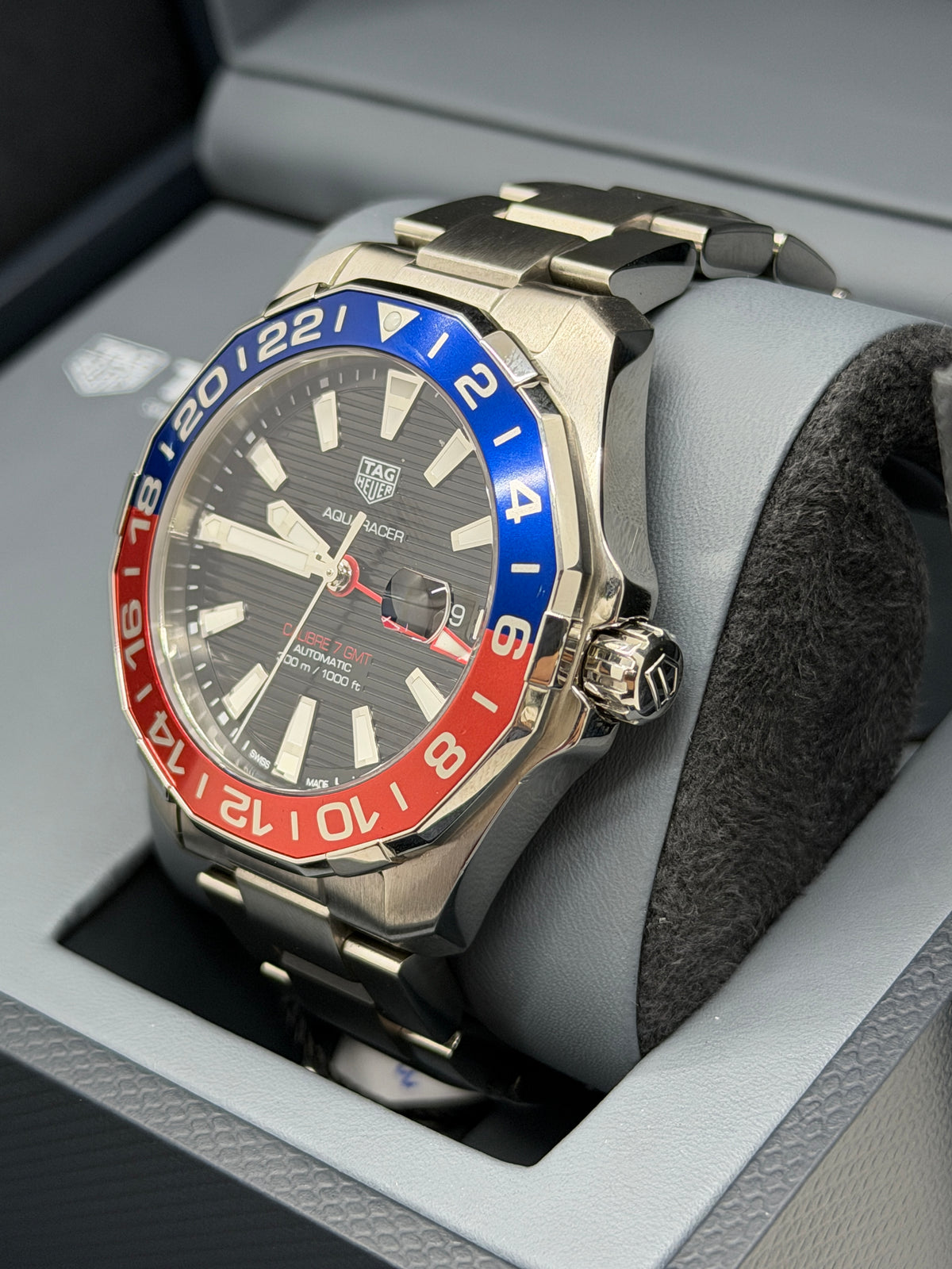 TAG Heuer Aquaracer 300M GMT "Pepsi" 43mm - Automatic - Ref WAY201F.BA0927 - Year 2021