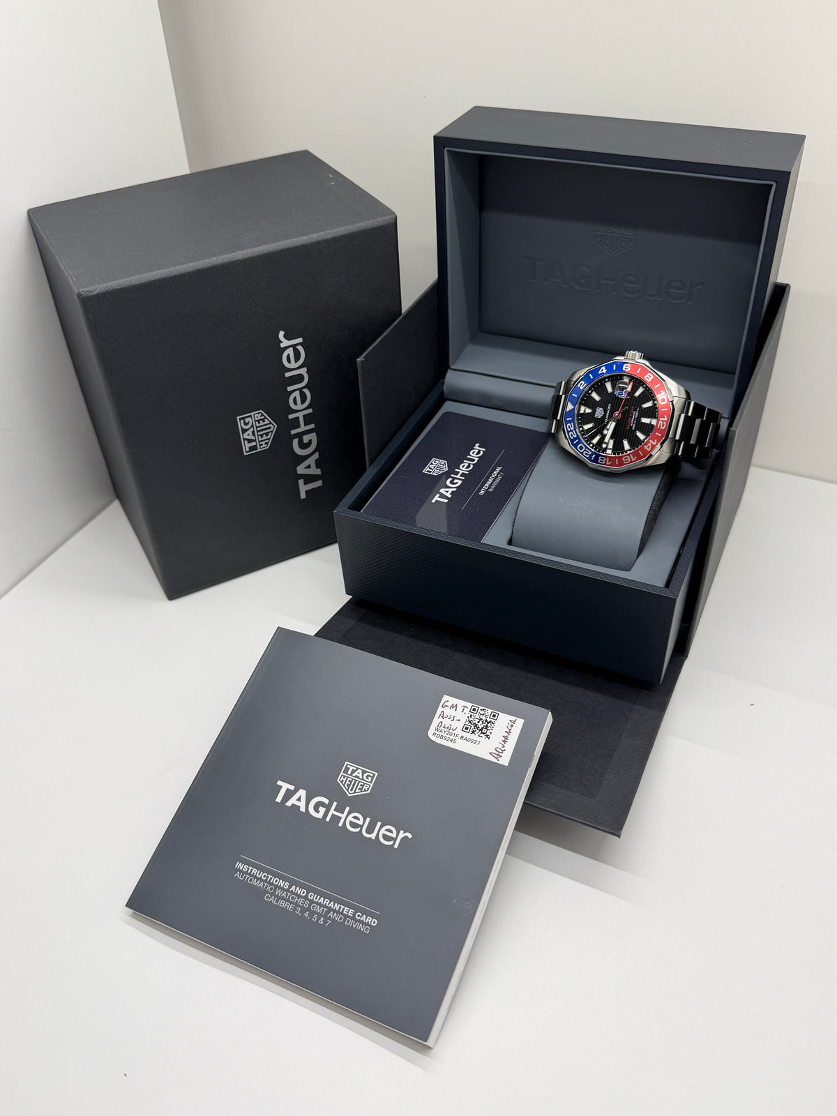 TAG Heuer Aquaracer 300M GMT "Pepsi" 43mm - Automatic - Ref WAY201F.BA0927 - Year 2021