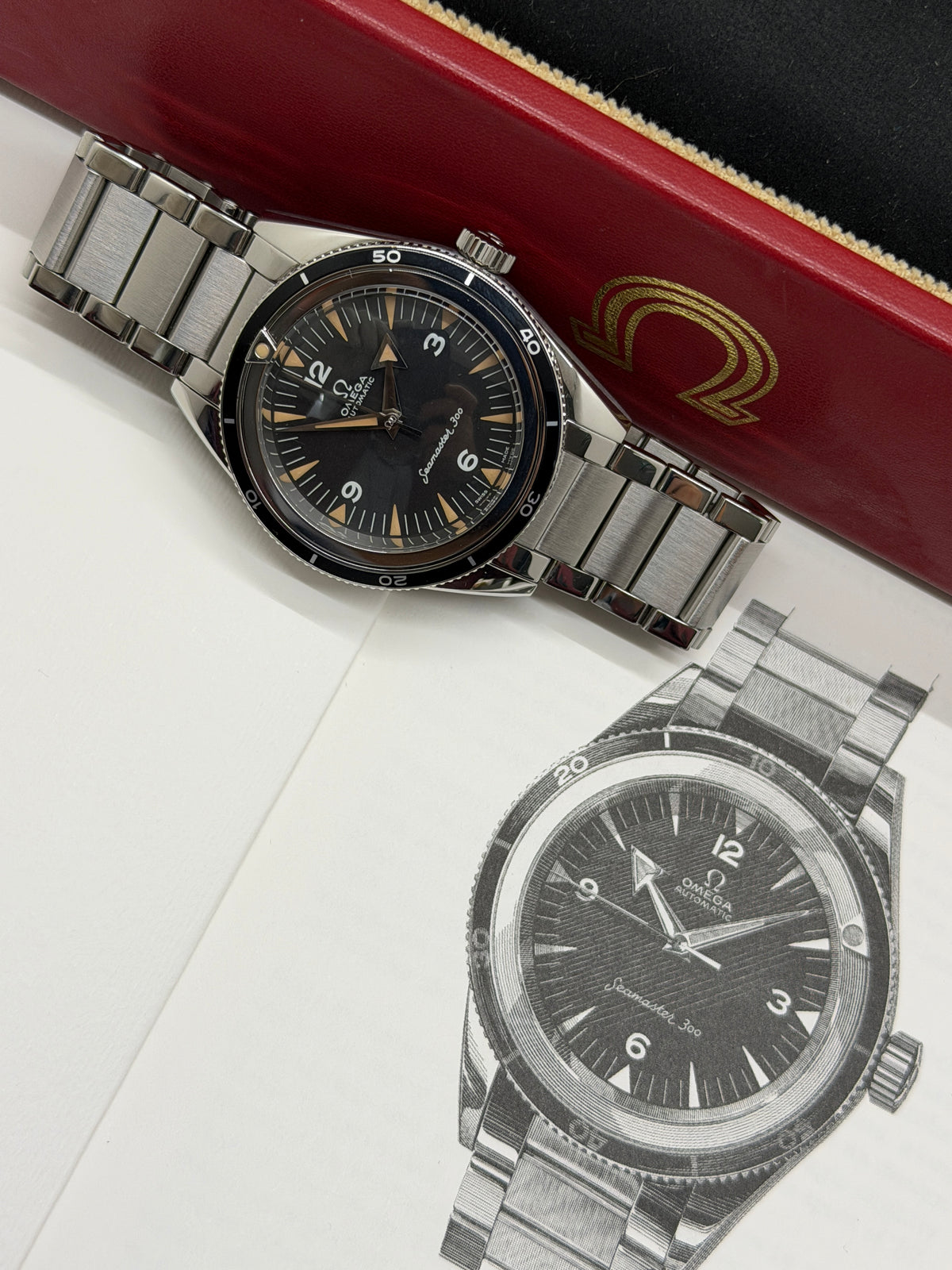 Omega Seamaster 300 Trilogy 1957 Limited Edition - Year 2018 - Ref 234.10.39.20.01.001