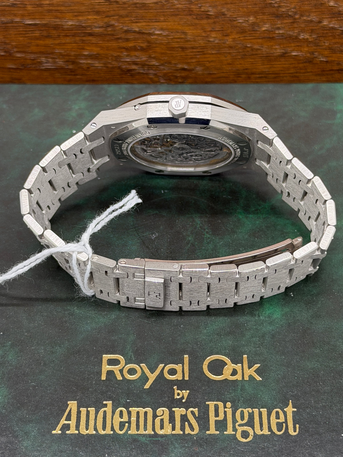 Audemars Piguet Royal Oak 39mm Skeleton - Platinum - Perpetual Calendar - Year 1989 Ref 25636ptoo0344pt01 - Official Authenticity Certificate
