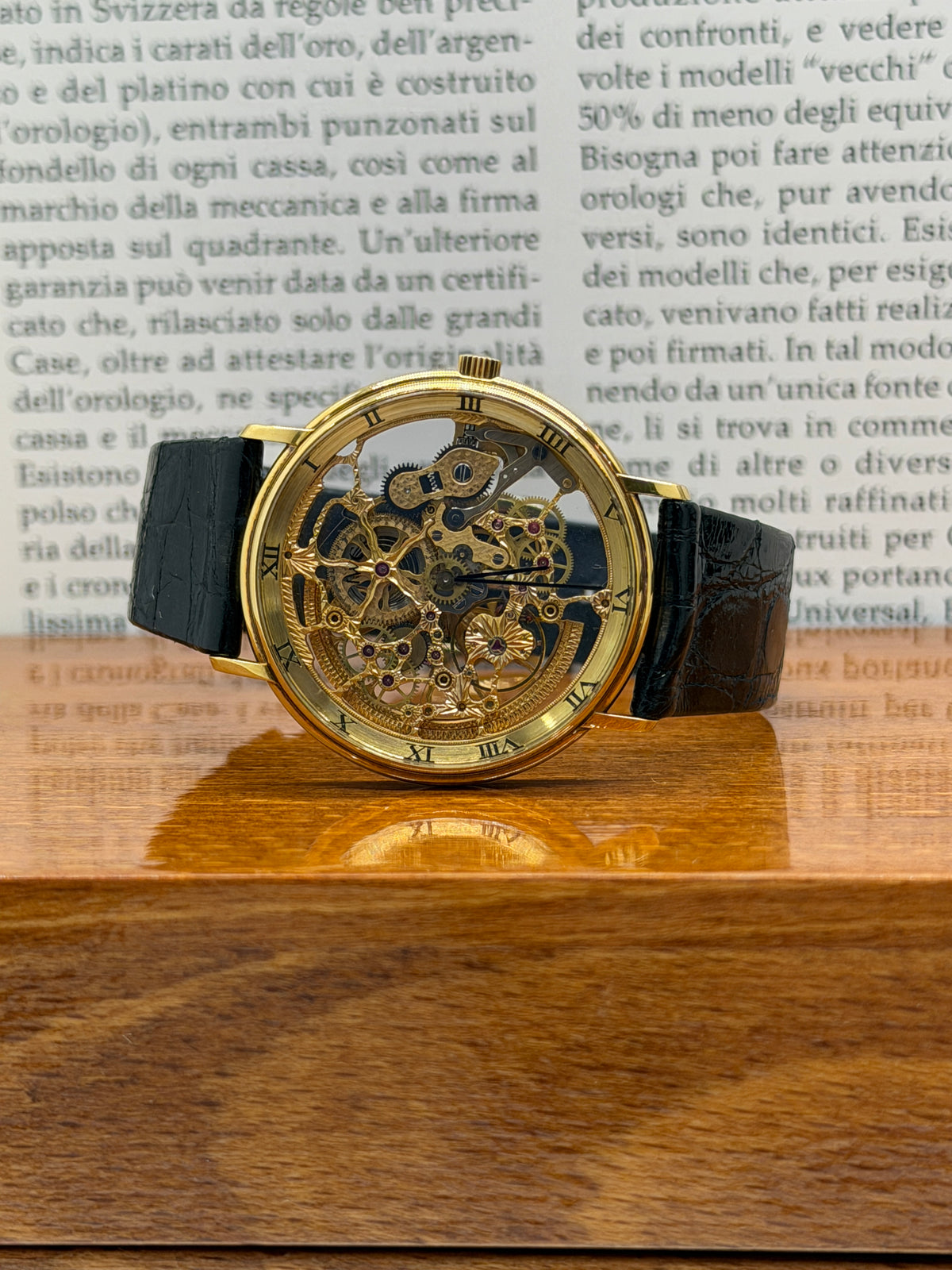 IWC Portofino Squelette 34mm - Ref 2701 - Yellow Gold - Box & Paper - Year 2001