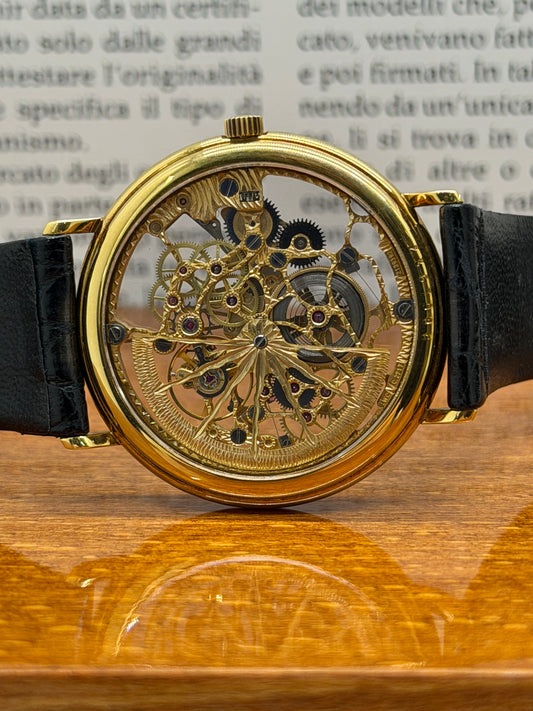 IWC Portofino Squelette 34mm - Ref 2701 - Yellow Gold - Box & Paper - Year 2001