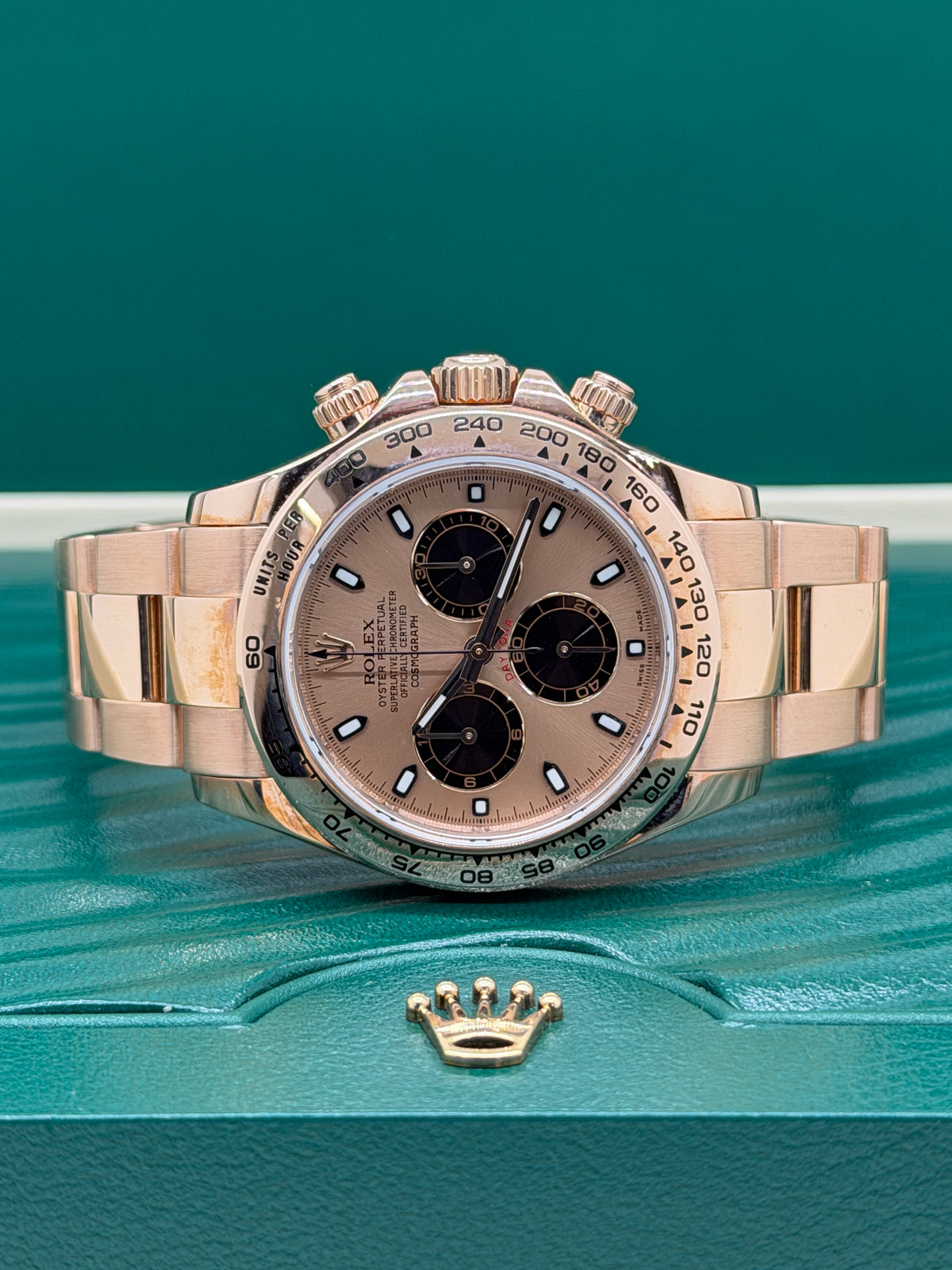 Rolex Daytona 18kt Rose Gold - Sundust Dial - Ref 116505 - Year 2013 Official Rolex Service 2023