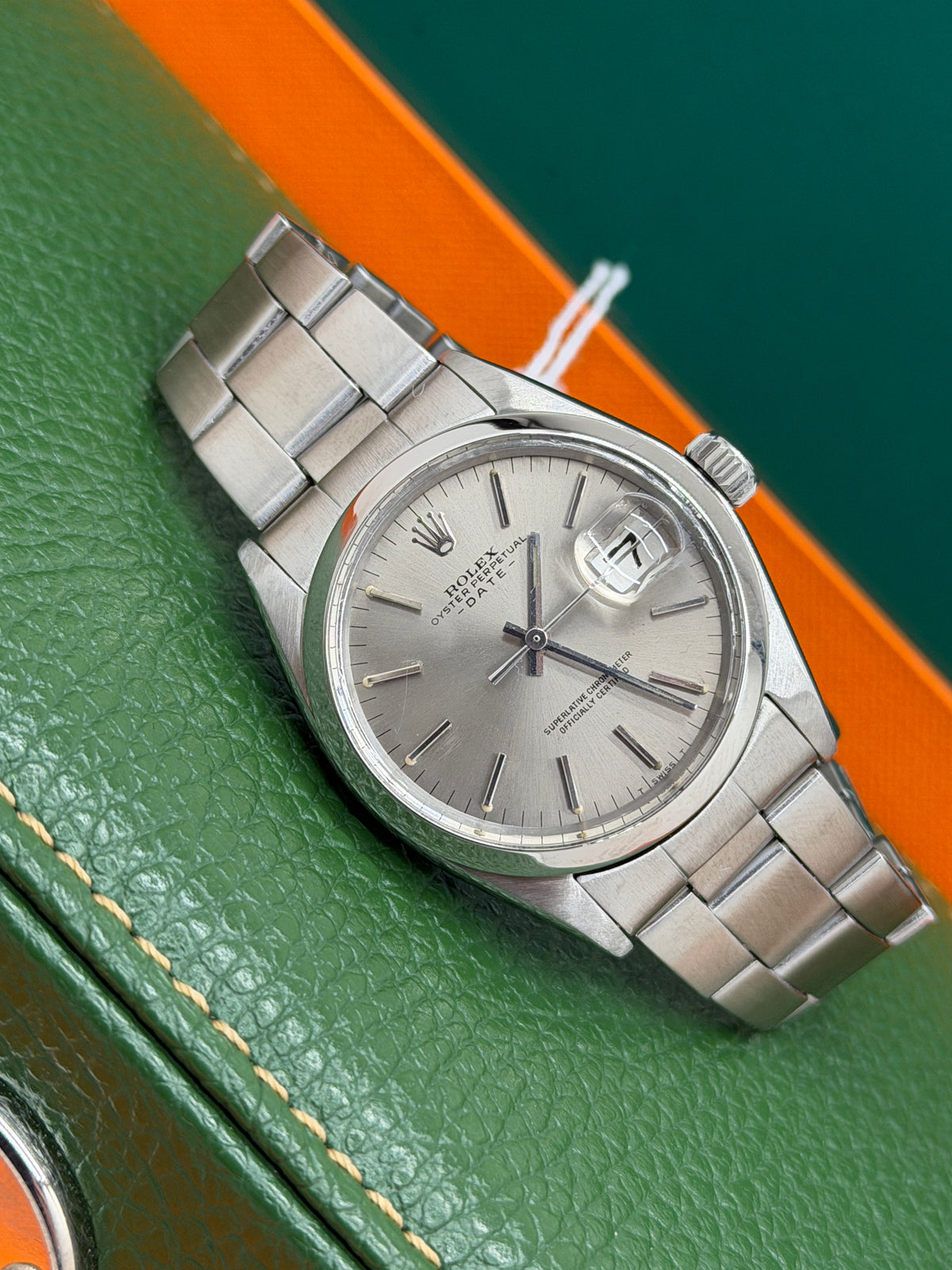 Rolex Oyster Perpetual Date 34mm - Agentee Dial - Ref 15000