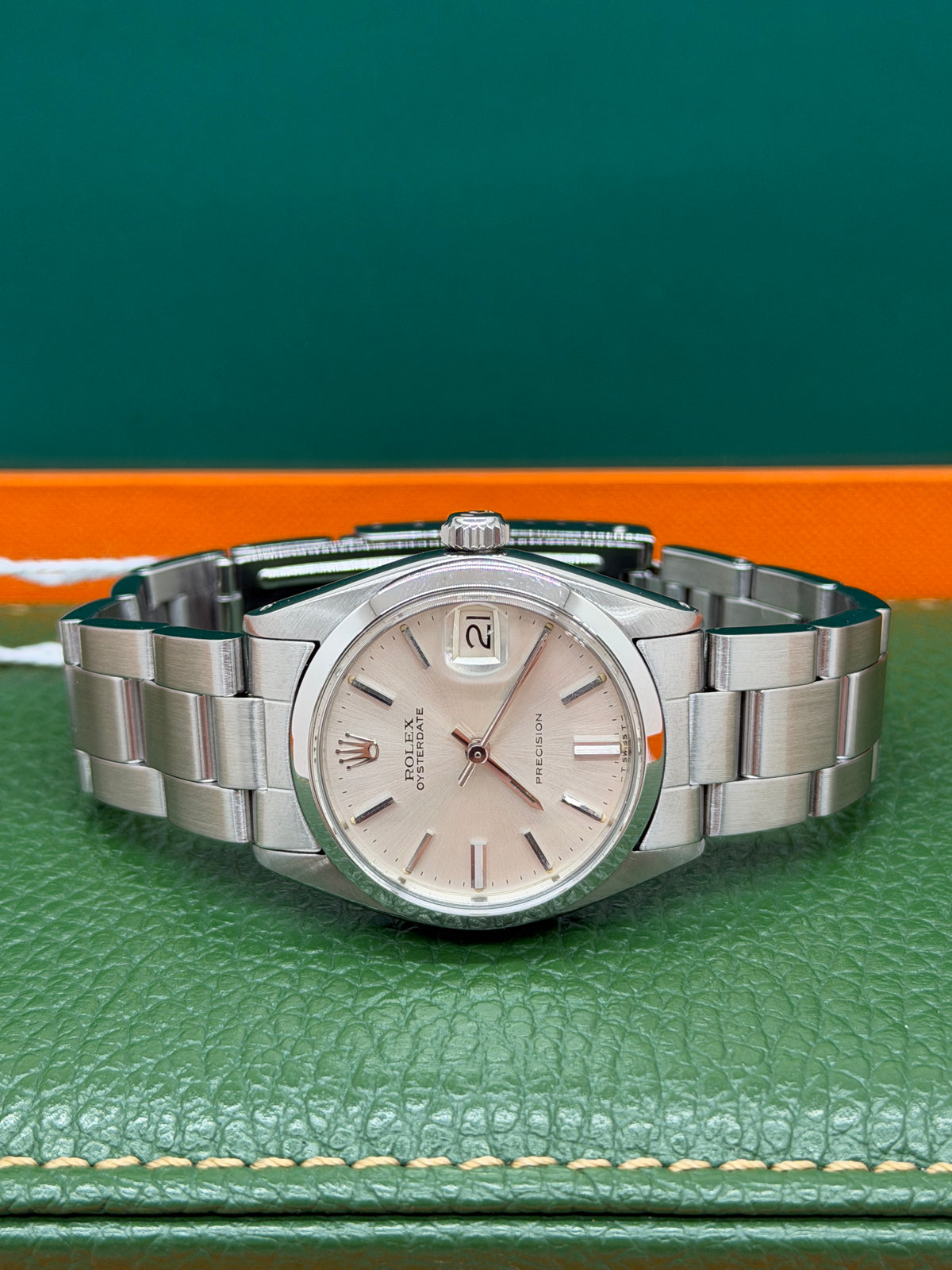 Rolex Oysterdate Precision Date 31mm - Argentee Dial - Ref 6466